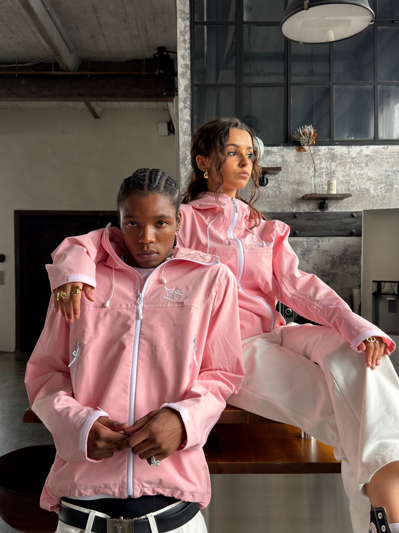 MIST RAIN JACKET — BABY PINK