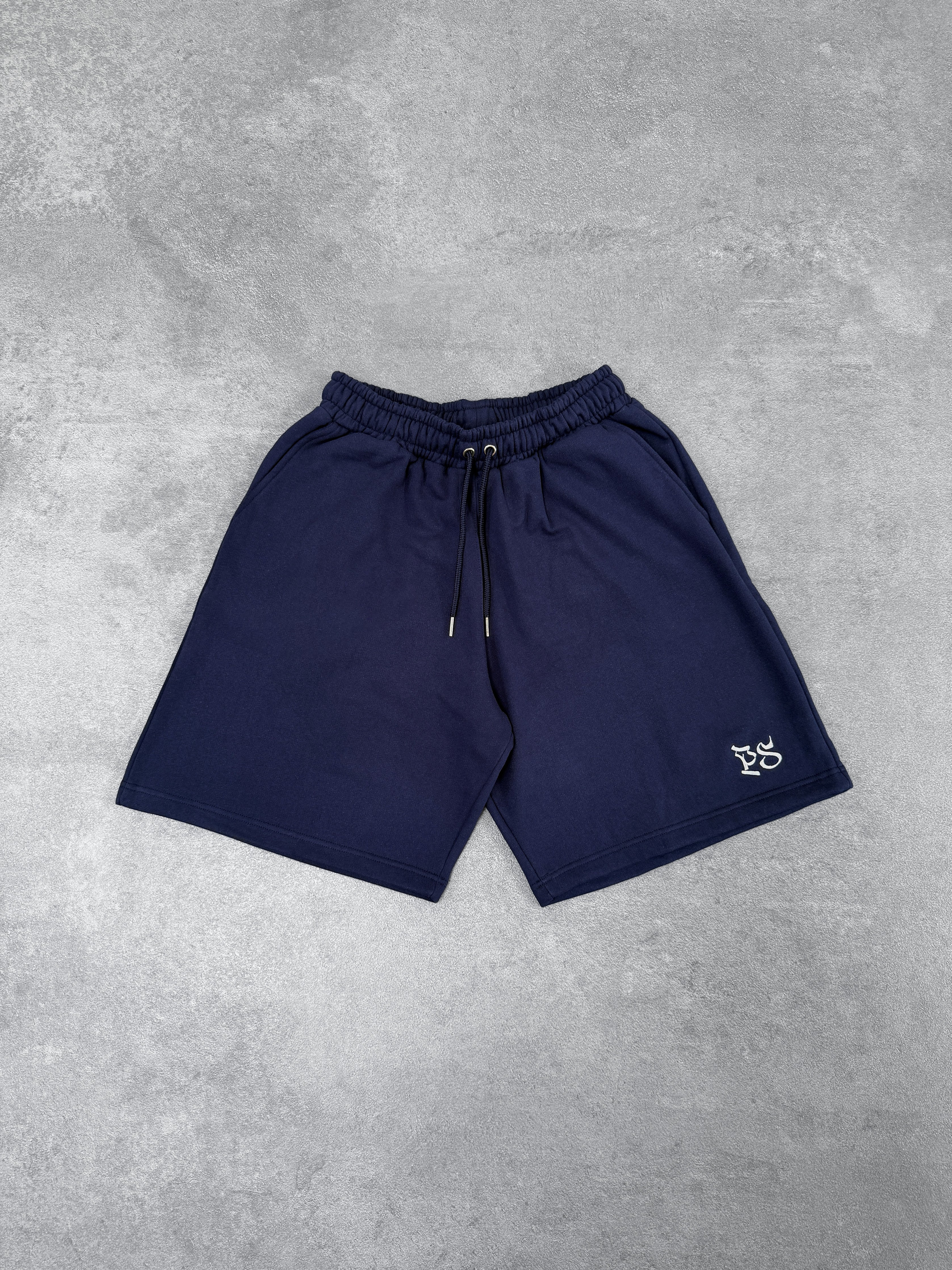 NAVY SWEATS SHORTS