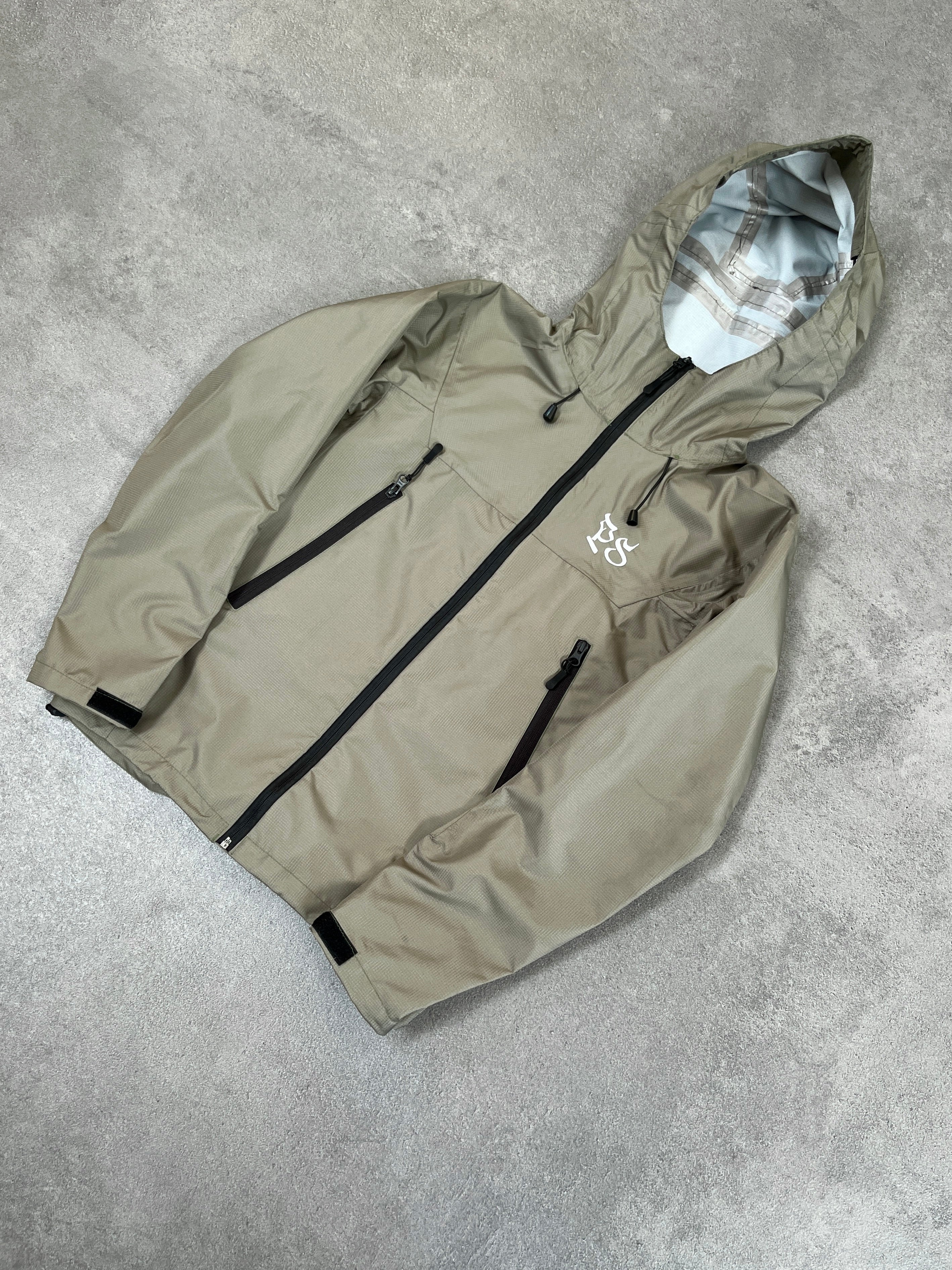 KHAKI RIPSTOP RAIN JACKET