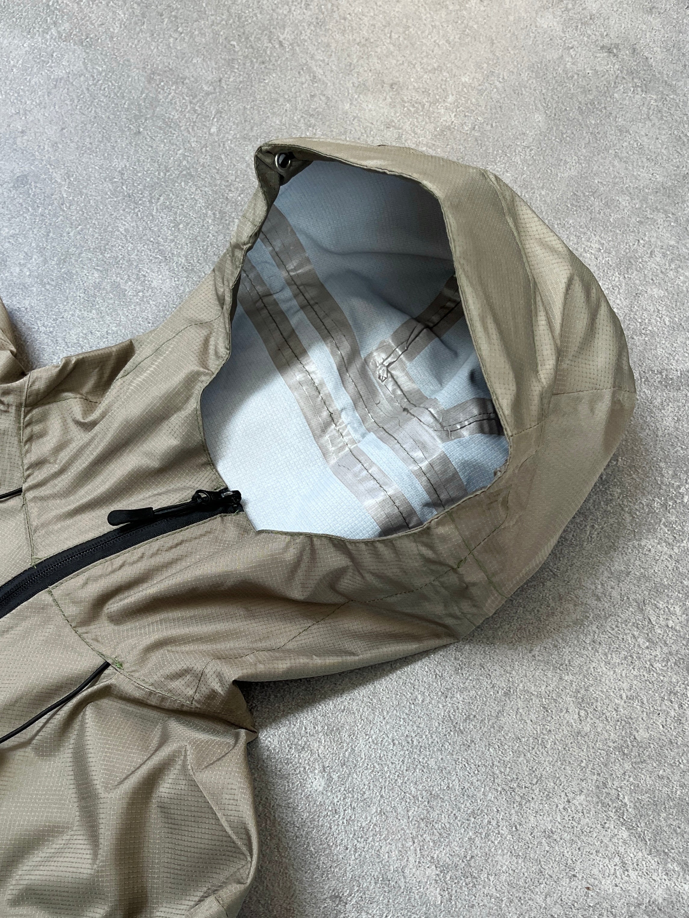 KHAKI RIPSTOP RAIN JACKET
