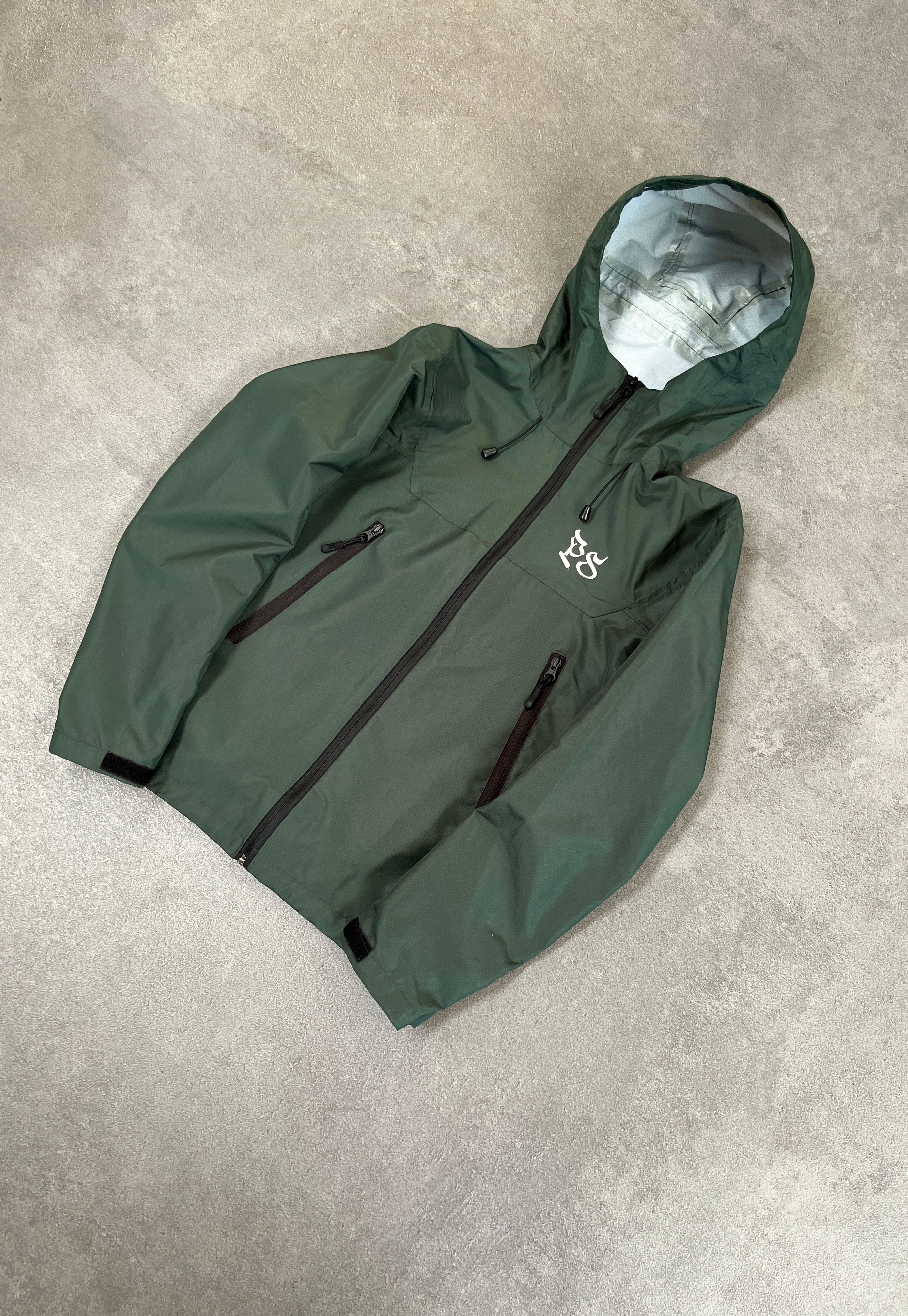 PINE GREEN RIPSTOP RAIN JACKET