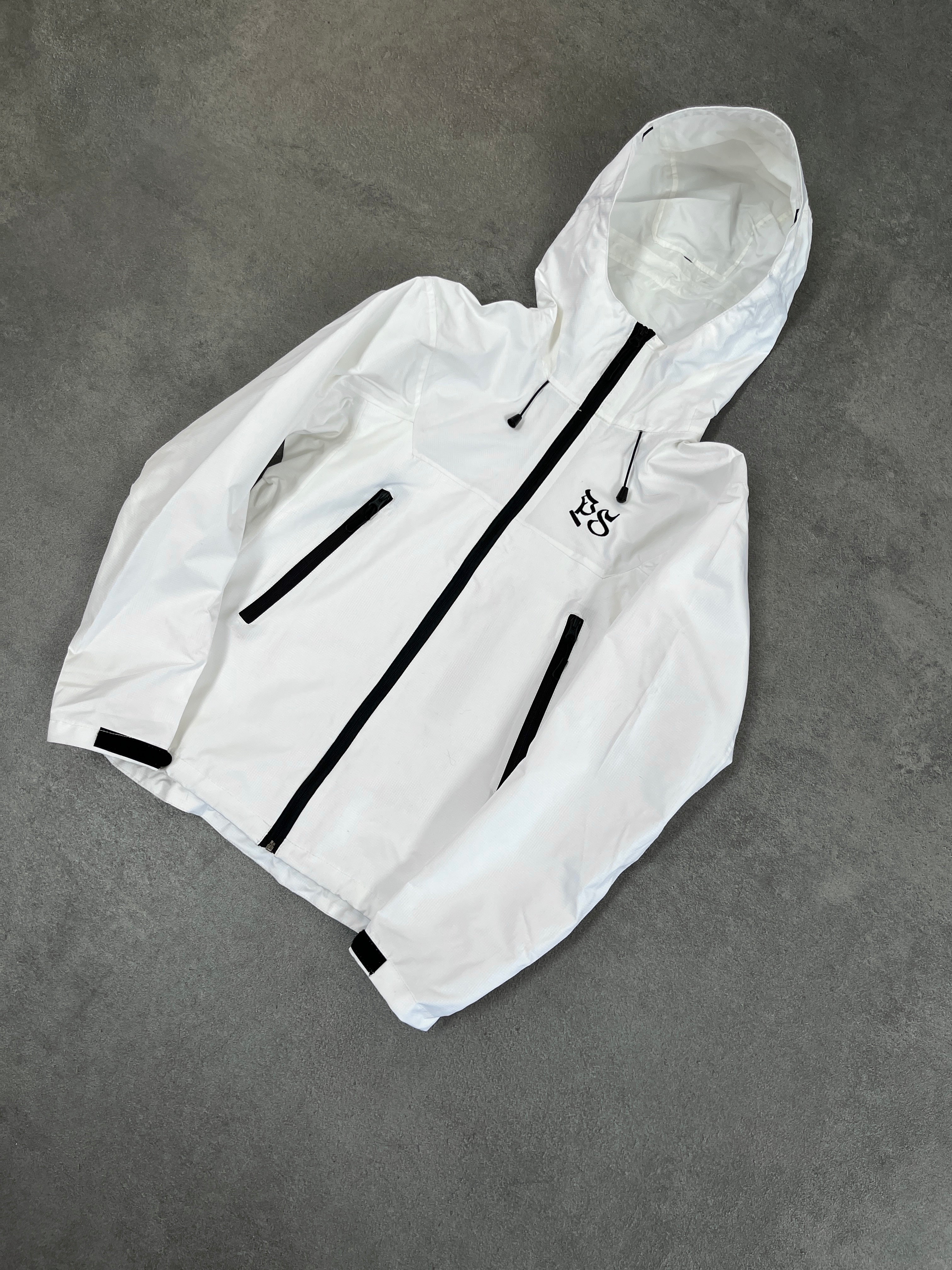 WHITE RIPSTOP RAIN JACKET