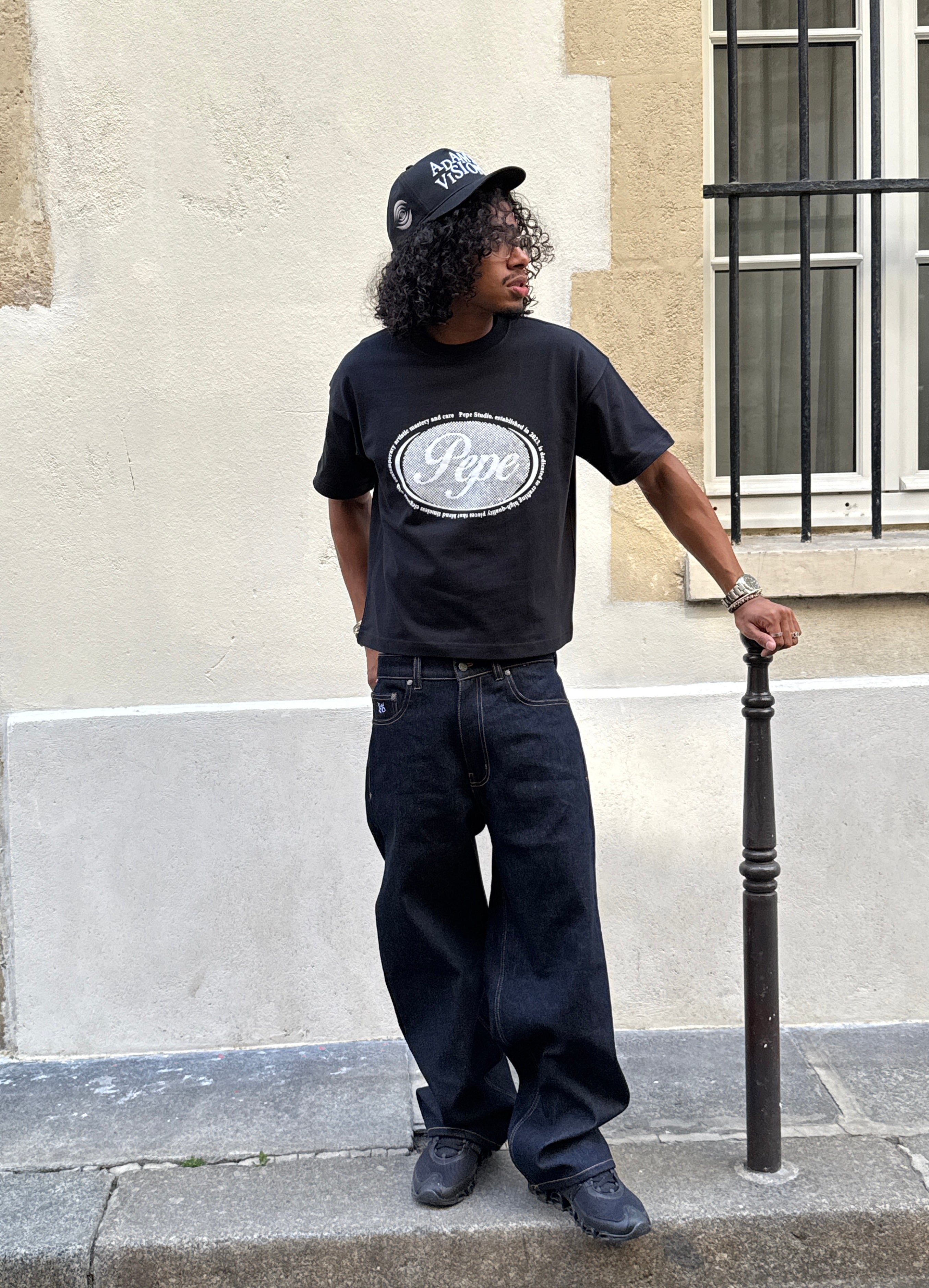 DARK BLUE RAW DENIM PANT