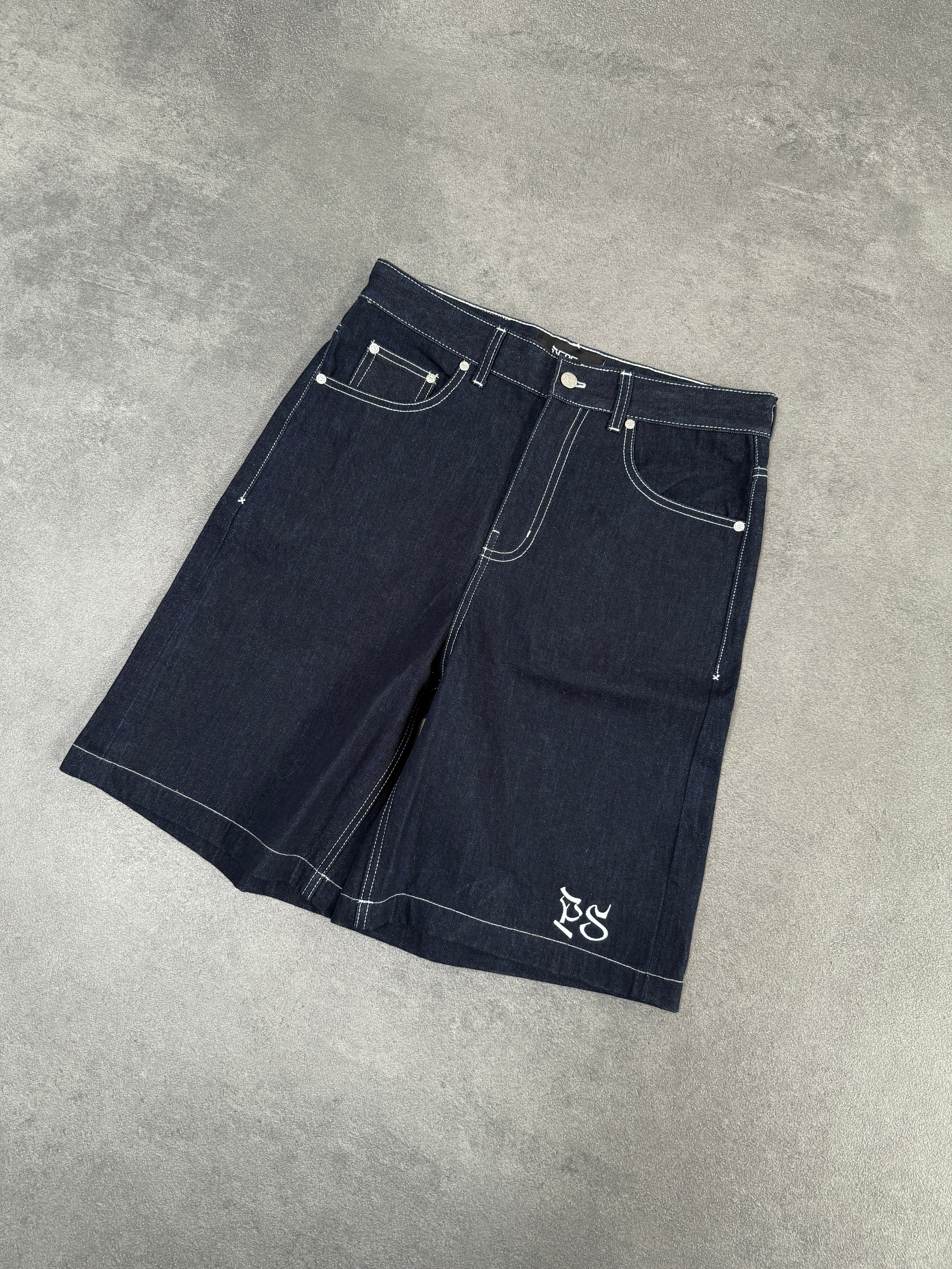 DARK BLUE SELVEDGE SHORTS