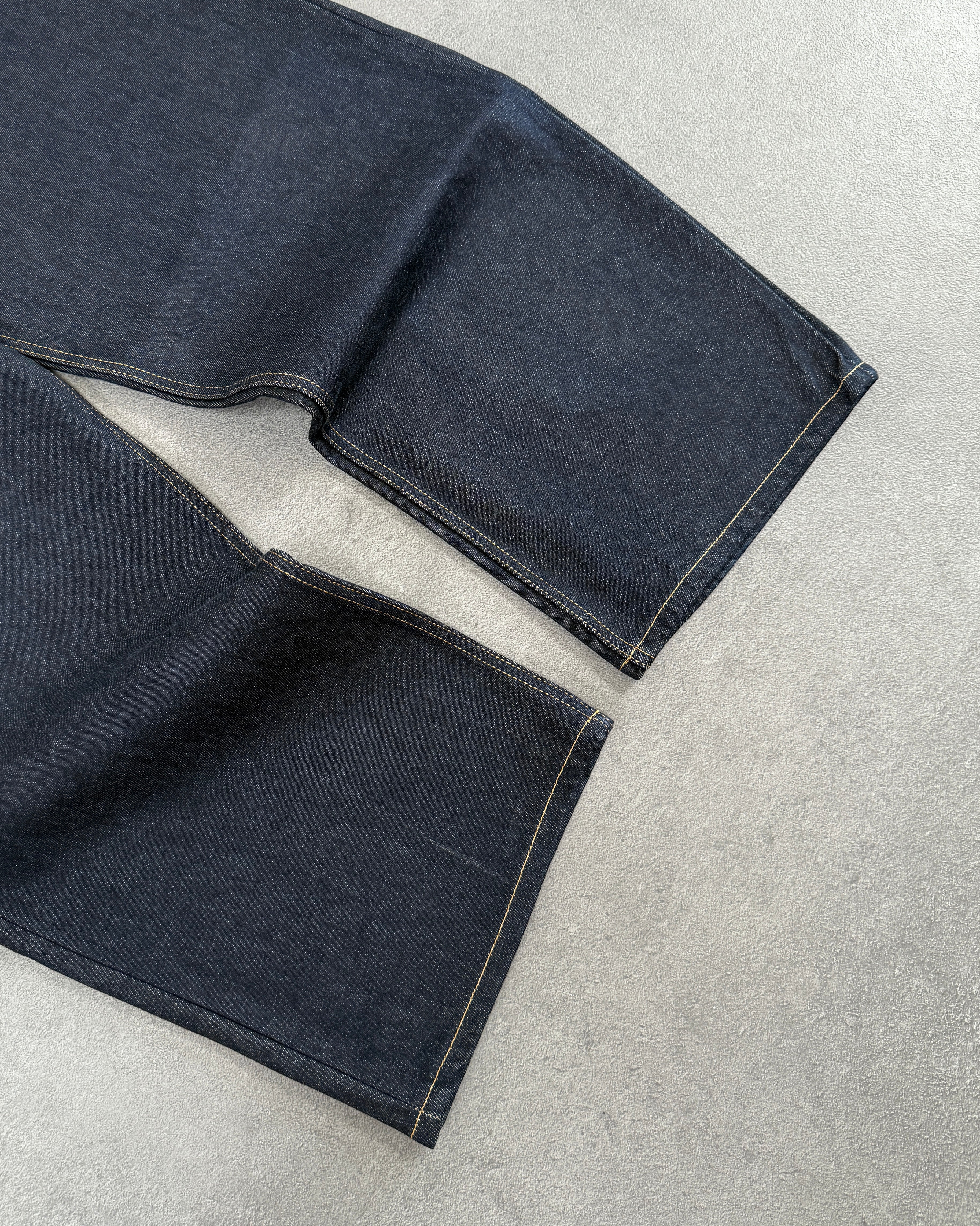 DARK BLUE RAW DENIM PANT