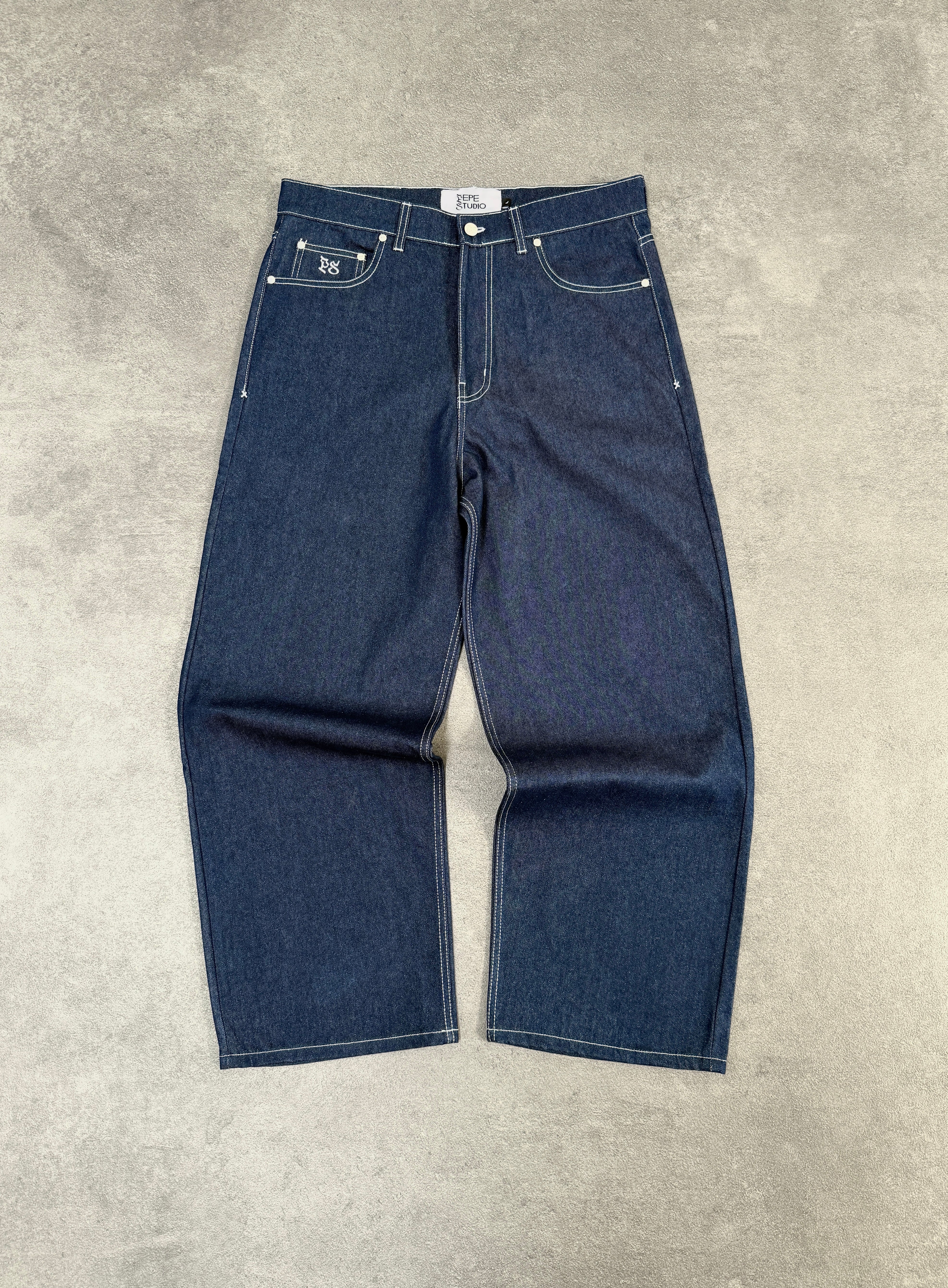 LIGHT BLUE RAW DENIM PANT
