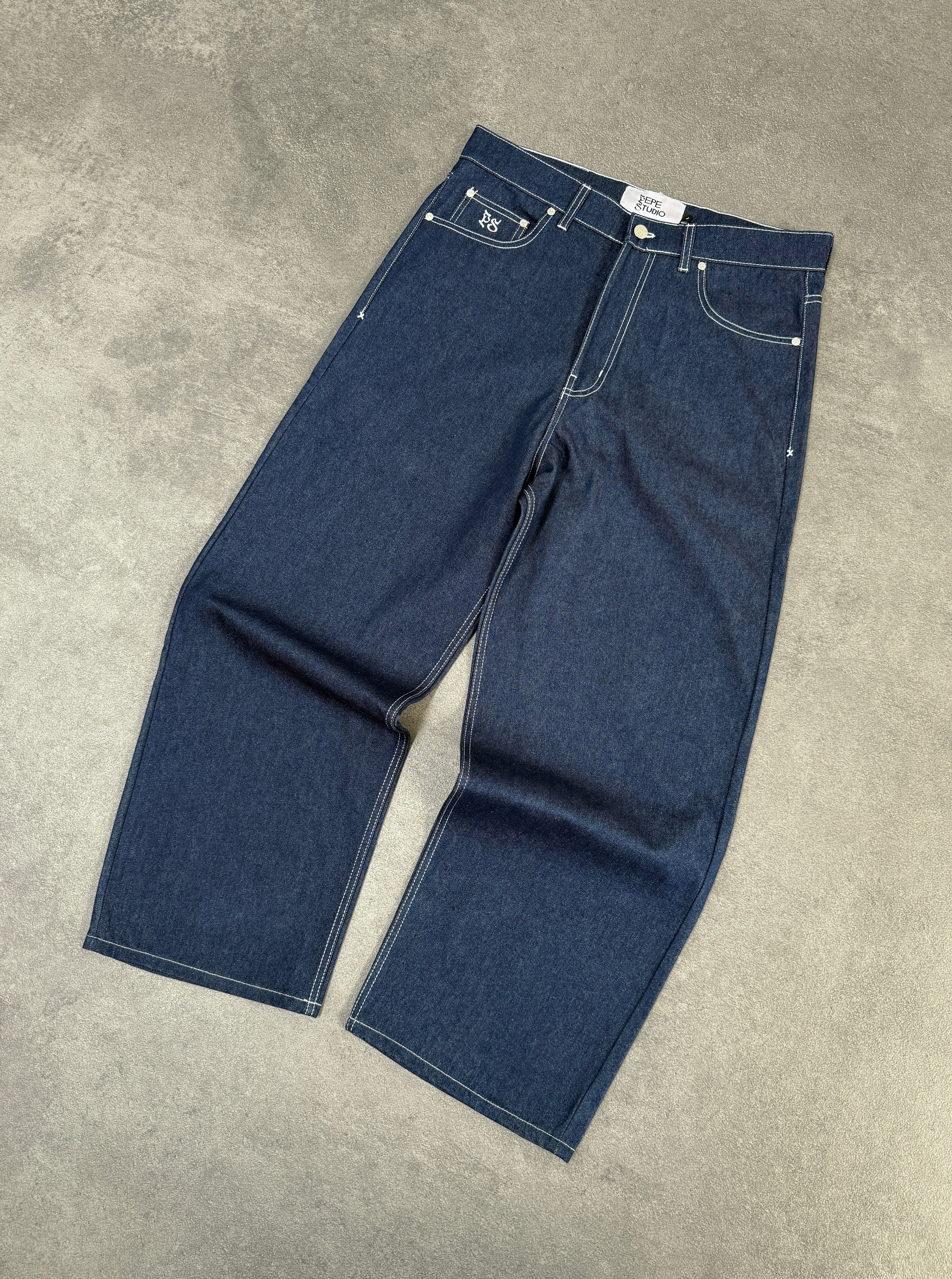 LIGHT BLUE RAW DENIM PANT