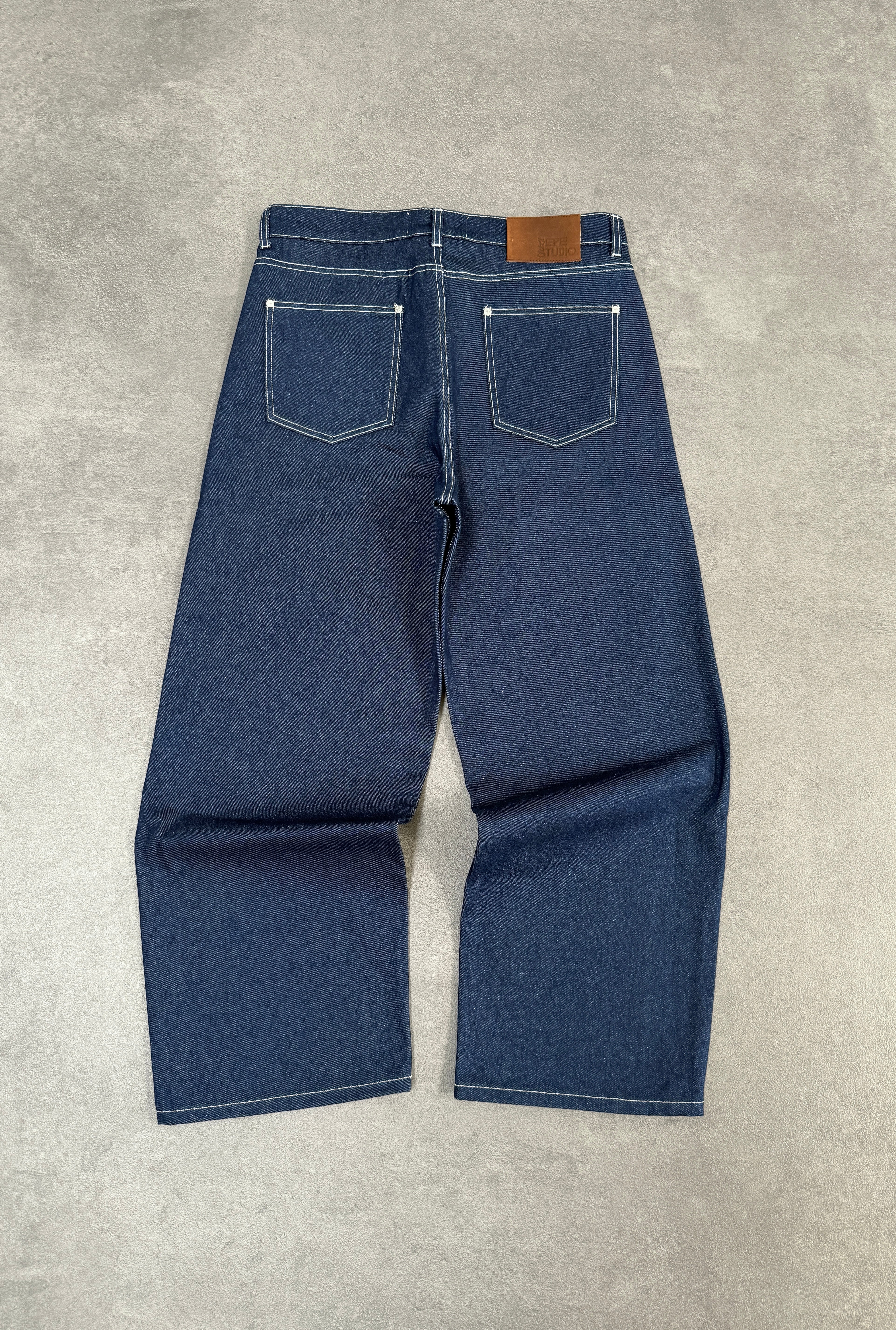 LIGHT BLUE RAW DENIM PANT