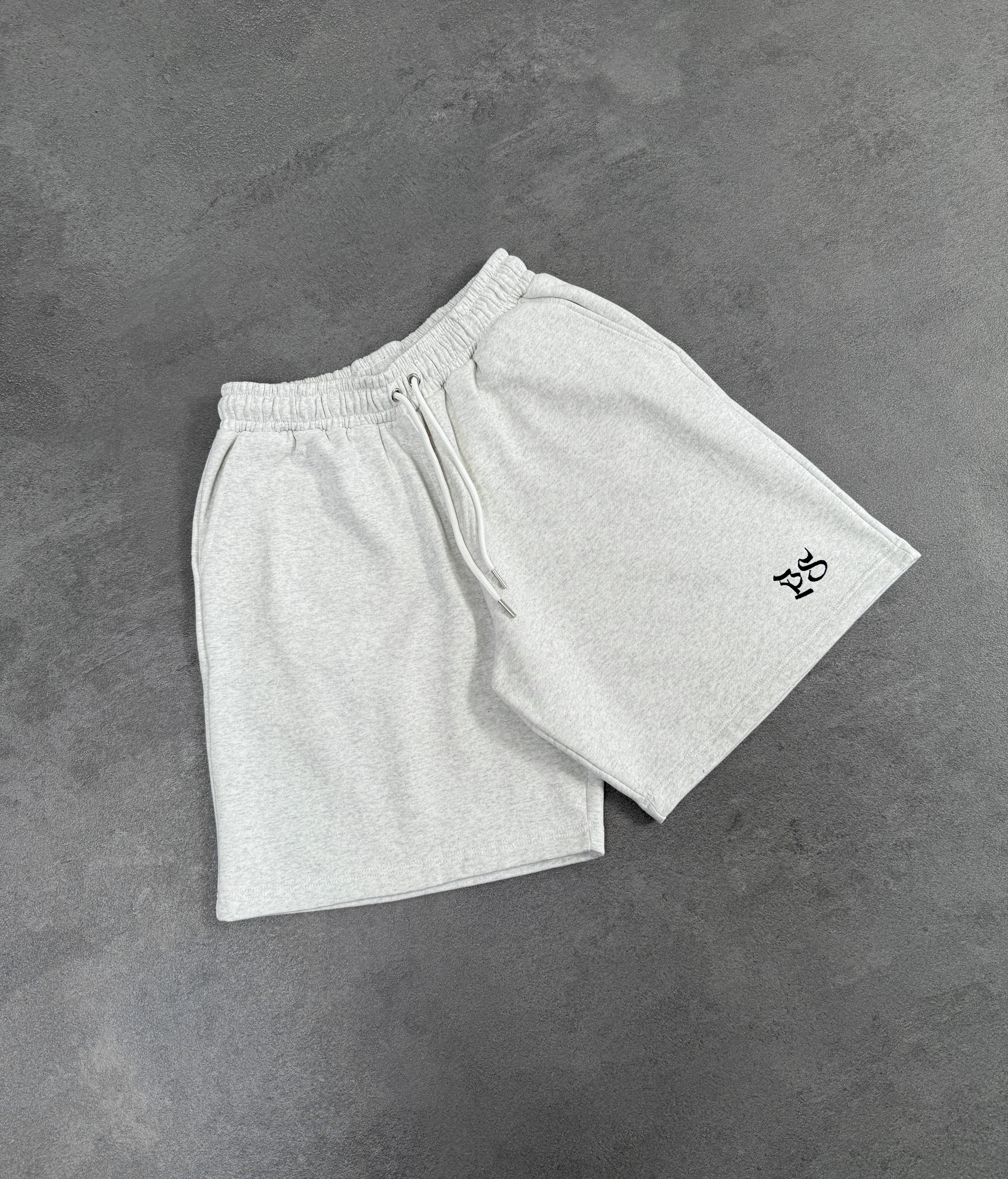 LIGHT GRAY SWEATS SHORTS