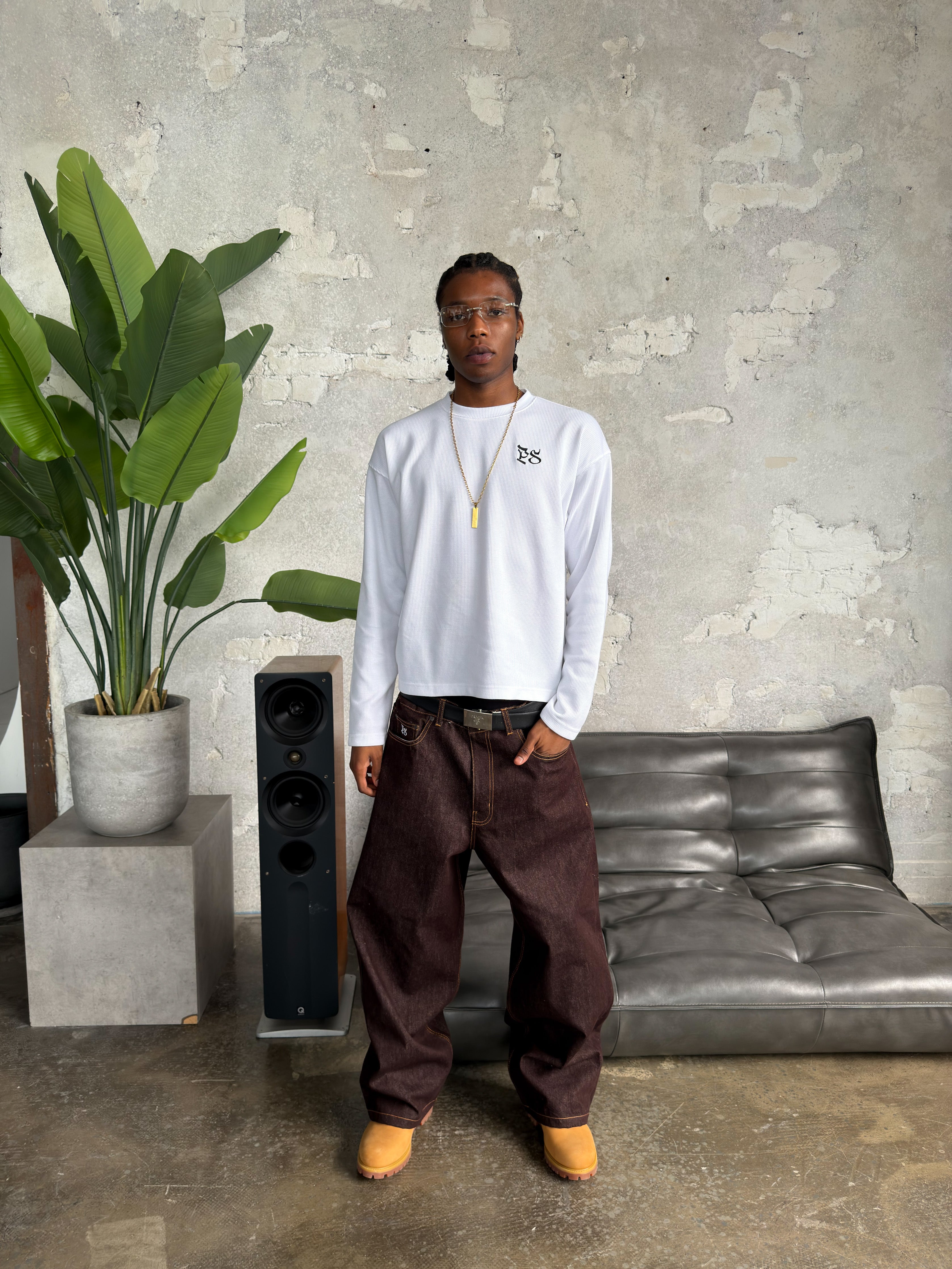 COPPER RAW DENIM PANT