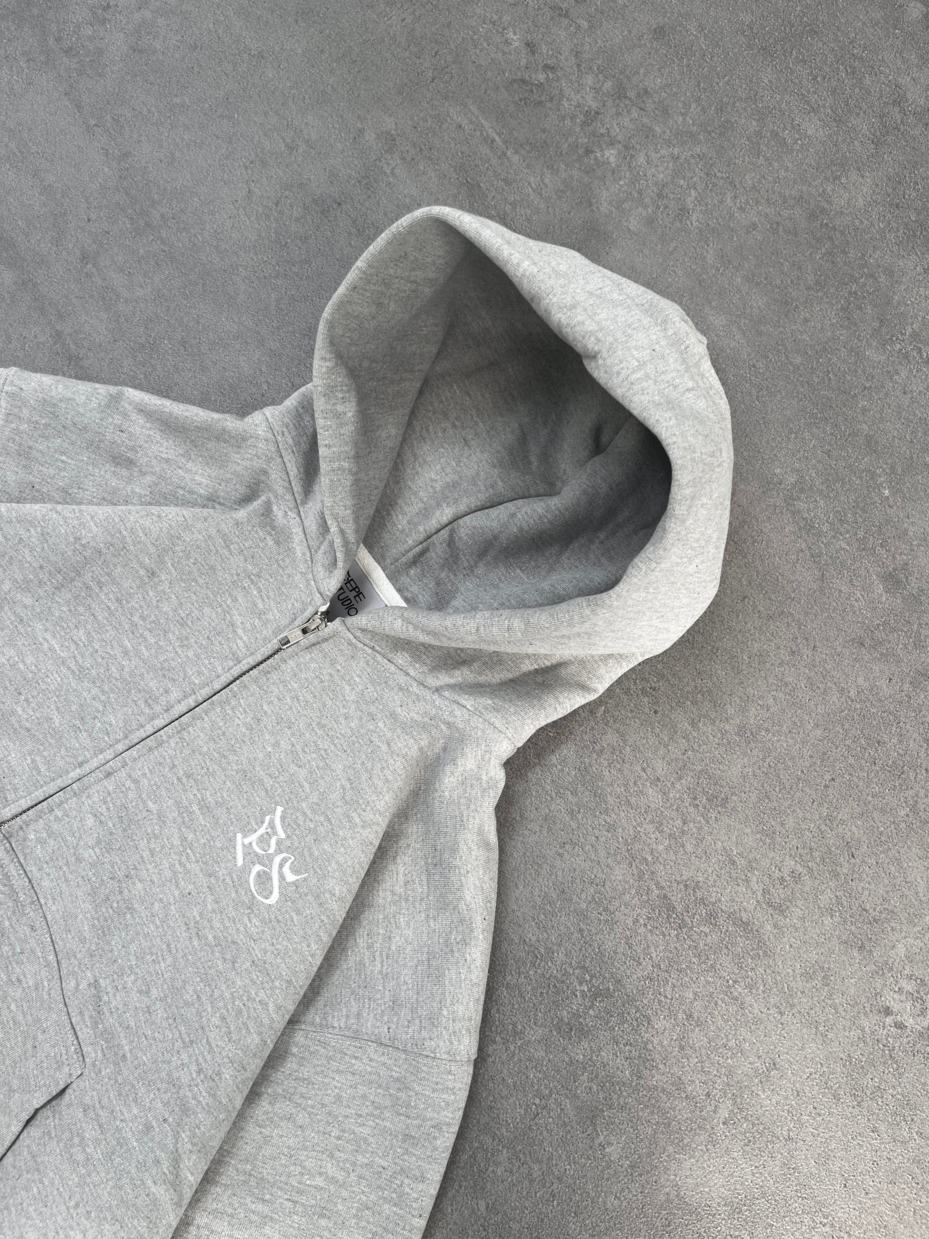 OG GRAY ZIP-HOODIE