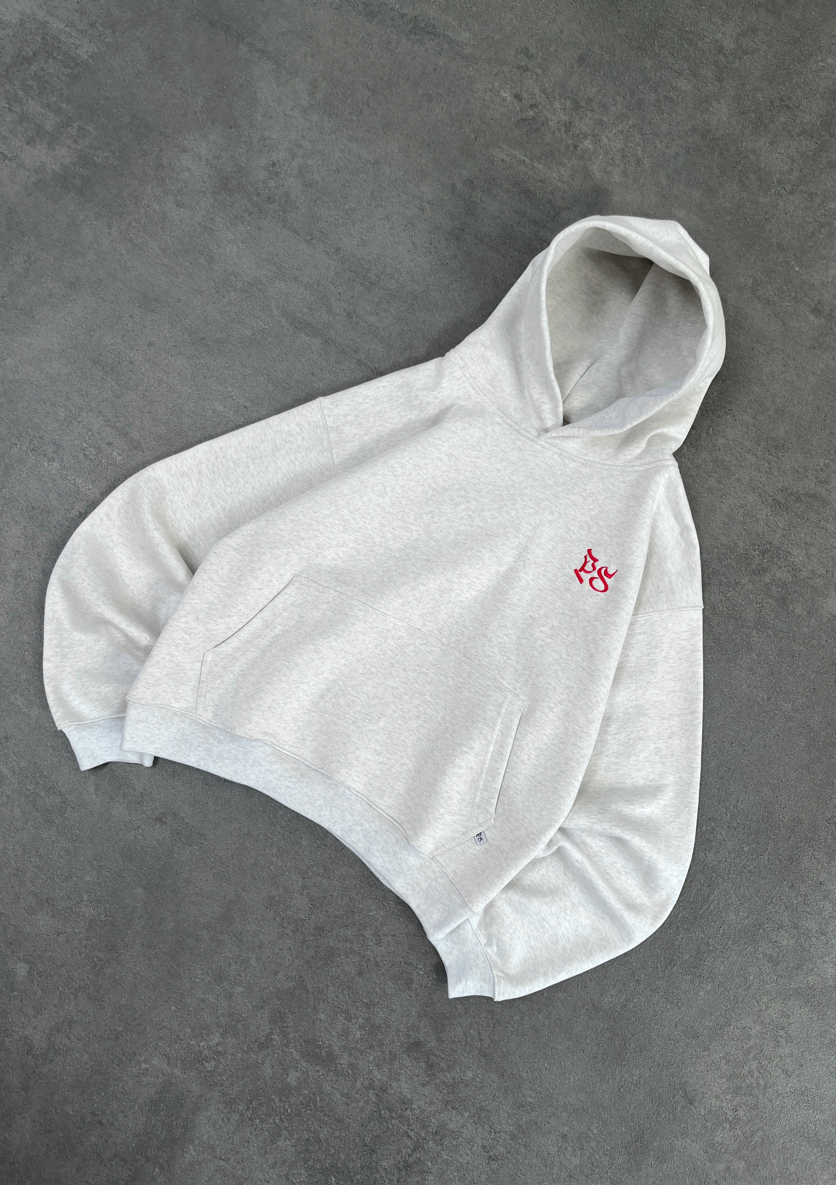 LIGHT GRAY BOXY HOODIE