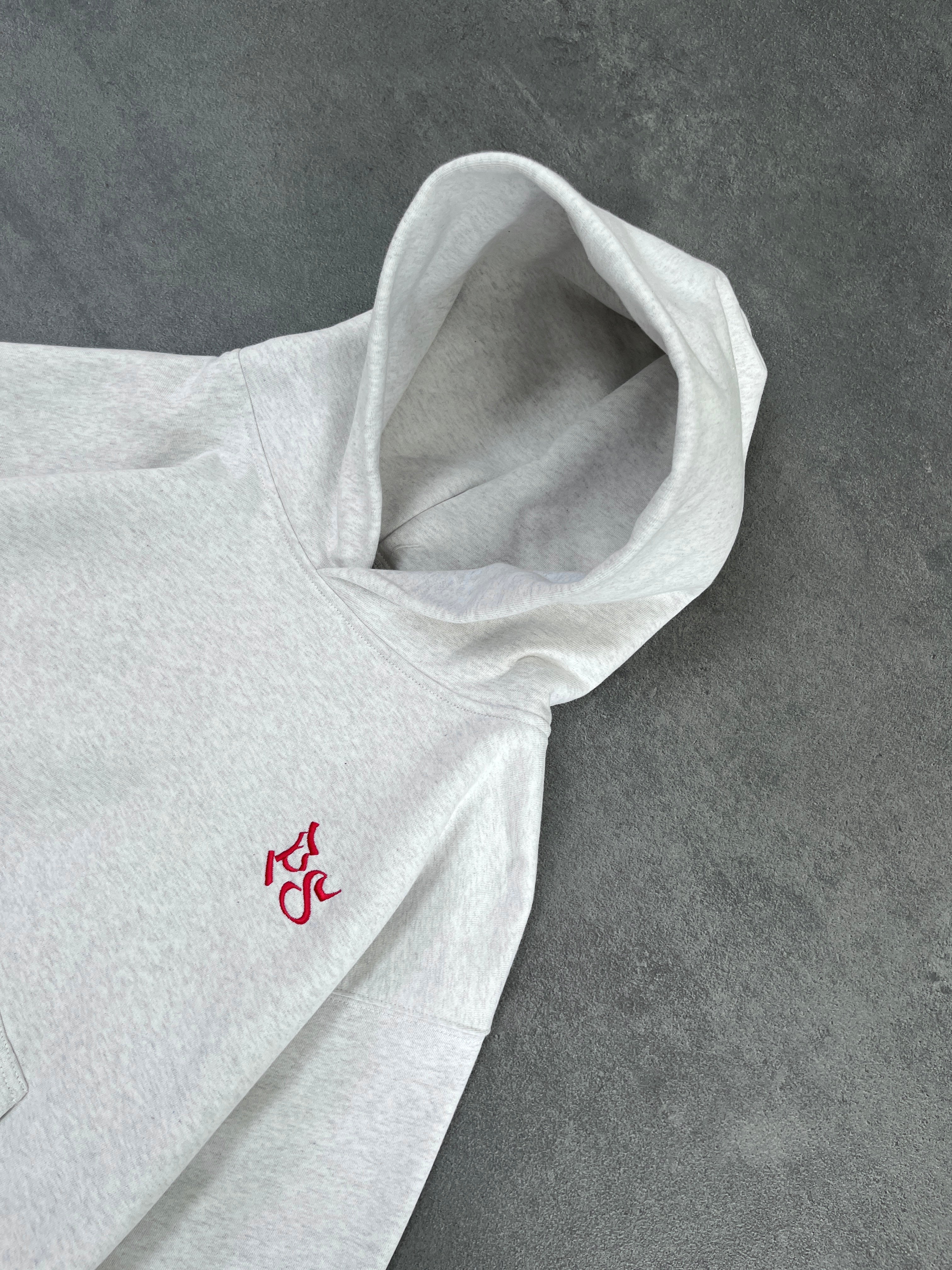 LIGHT GRAY BOXY HOODIE