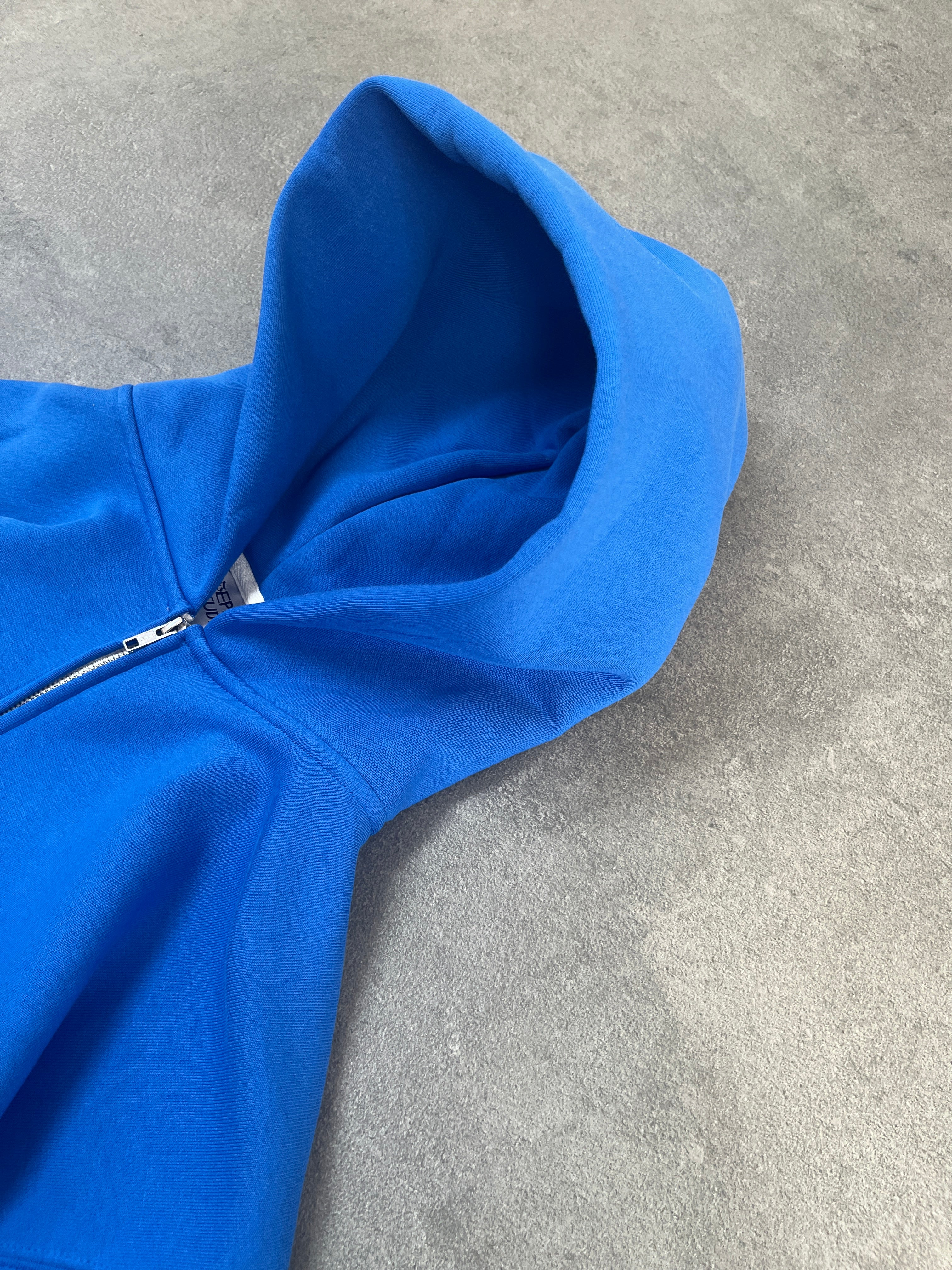 ROYAL BLUE ZIP-HOODIE