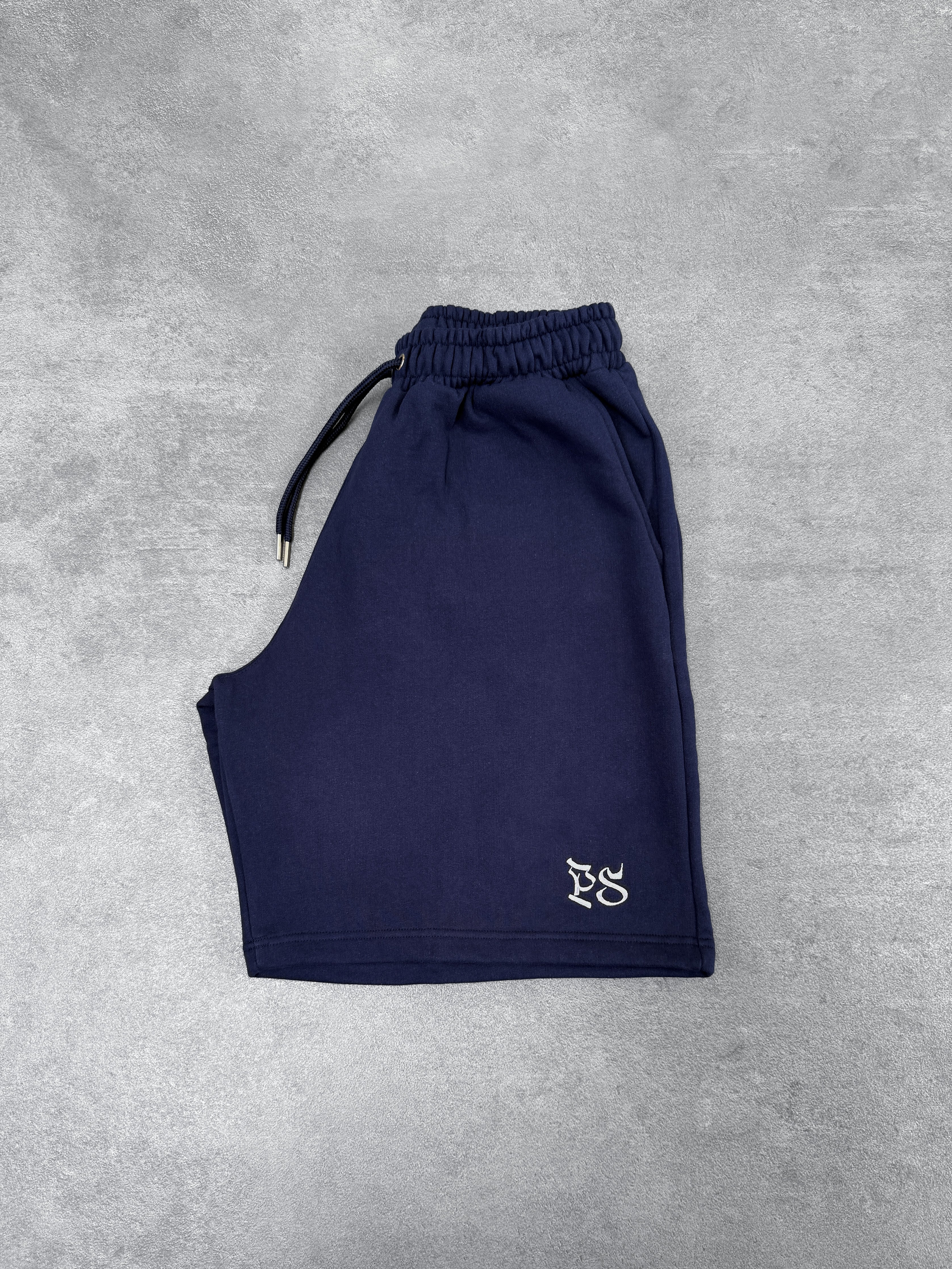 NAVY SWEATS SHORTS