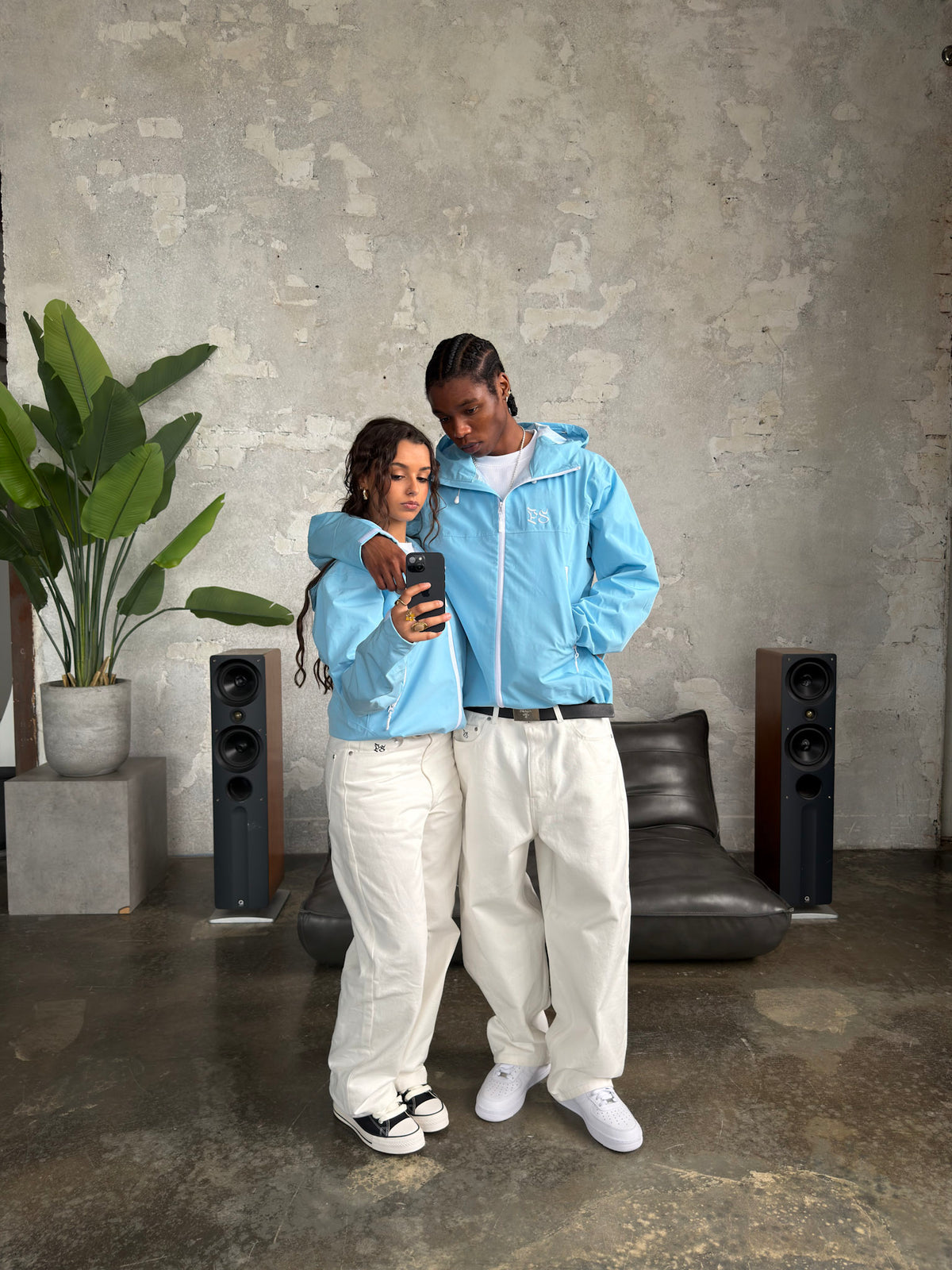 MIST RAIN JACKET — BABY BLUE