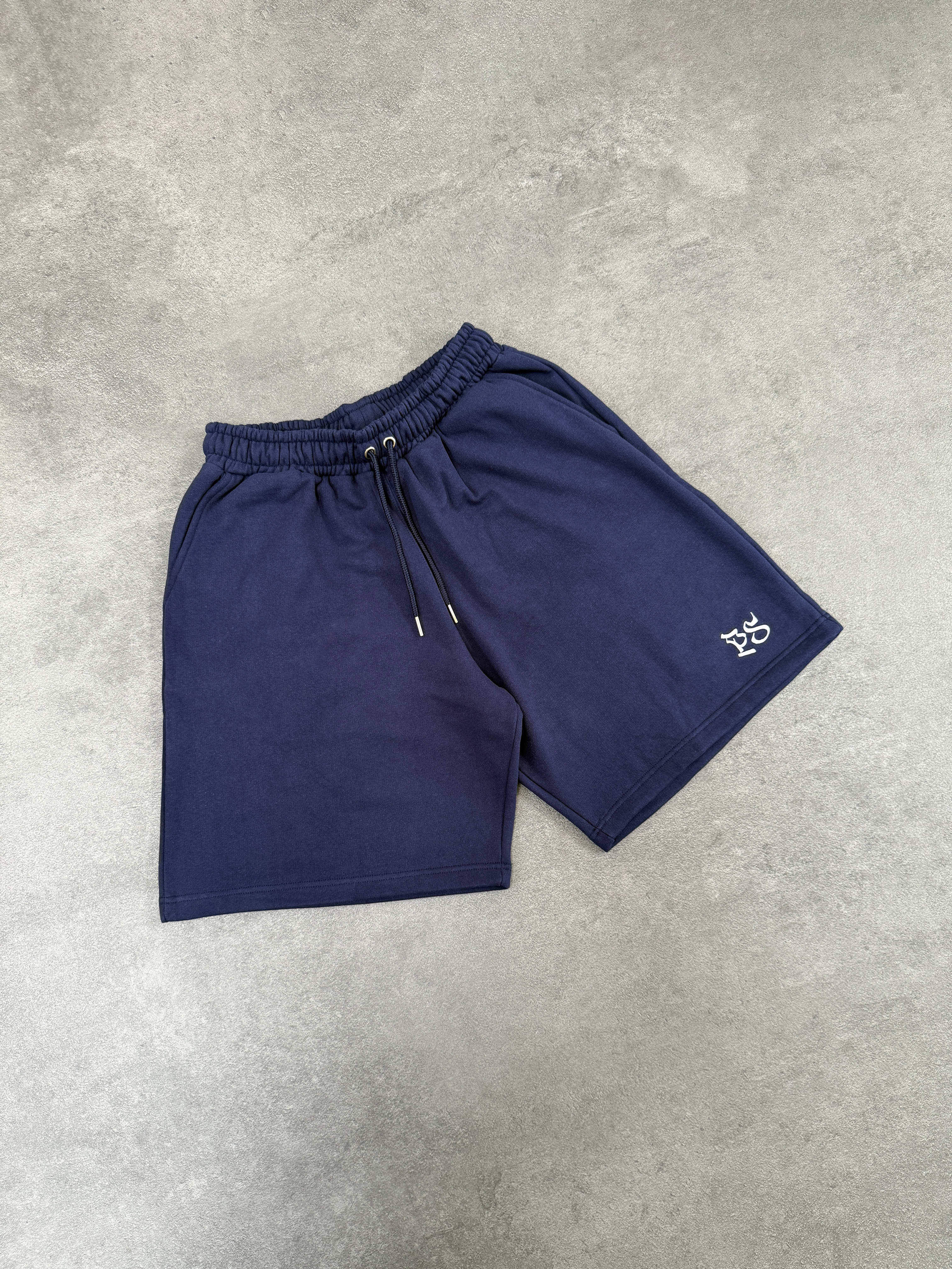NAVY SWEATS SHORTS