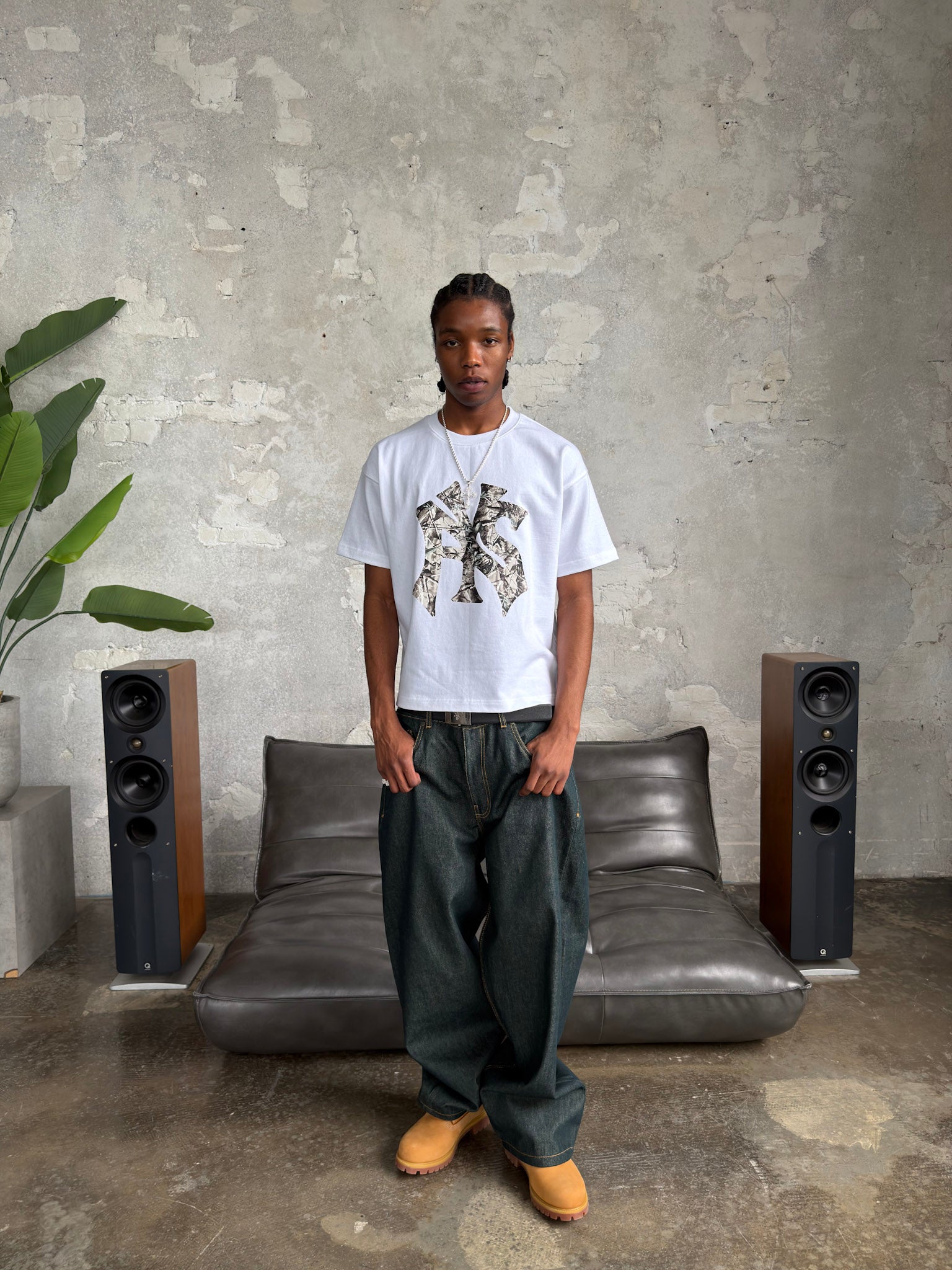 PYS WHITE CAMO TEE