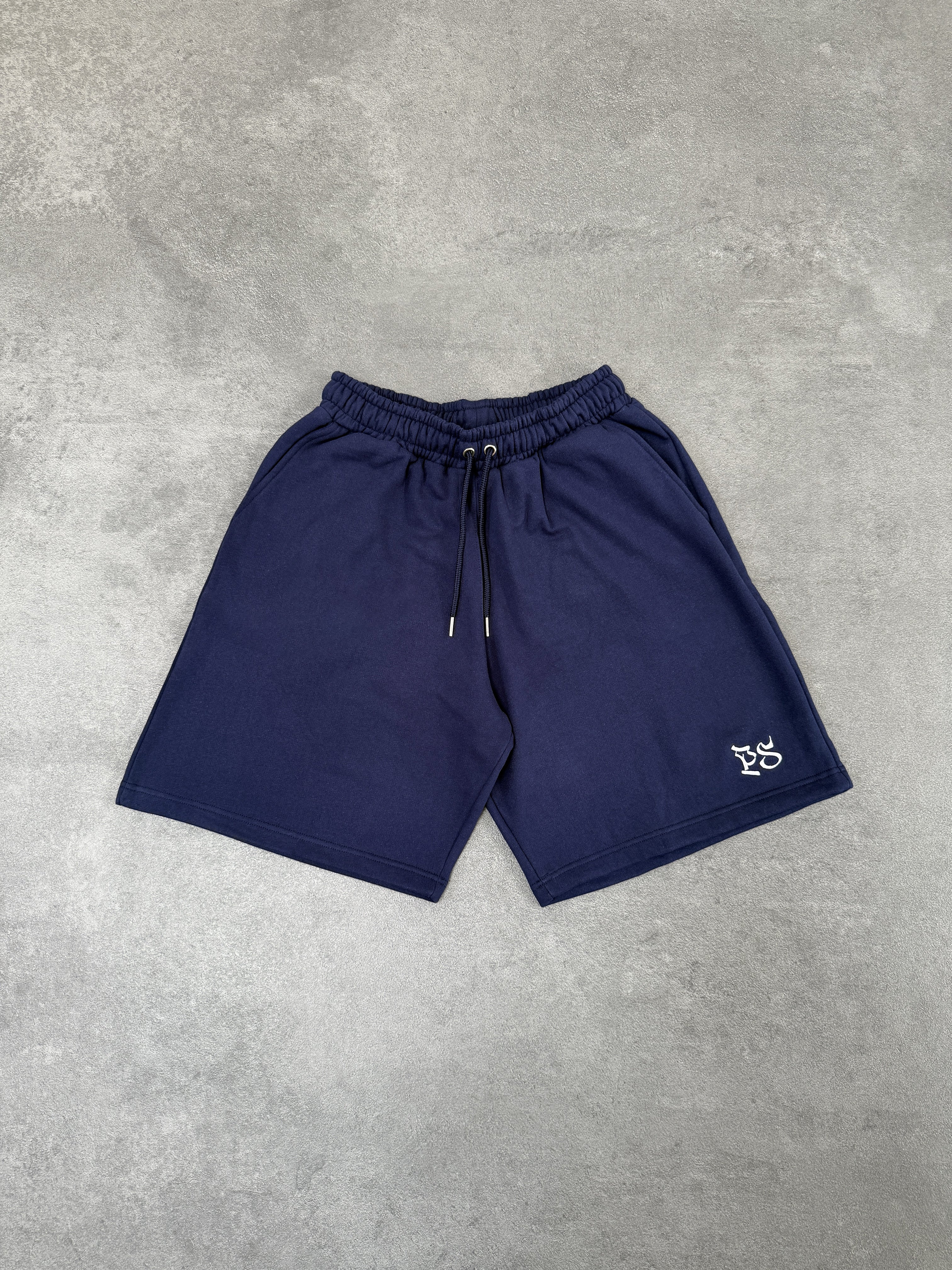 NAVY SWEATS SHORTS