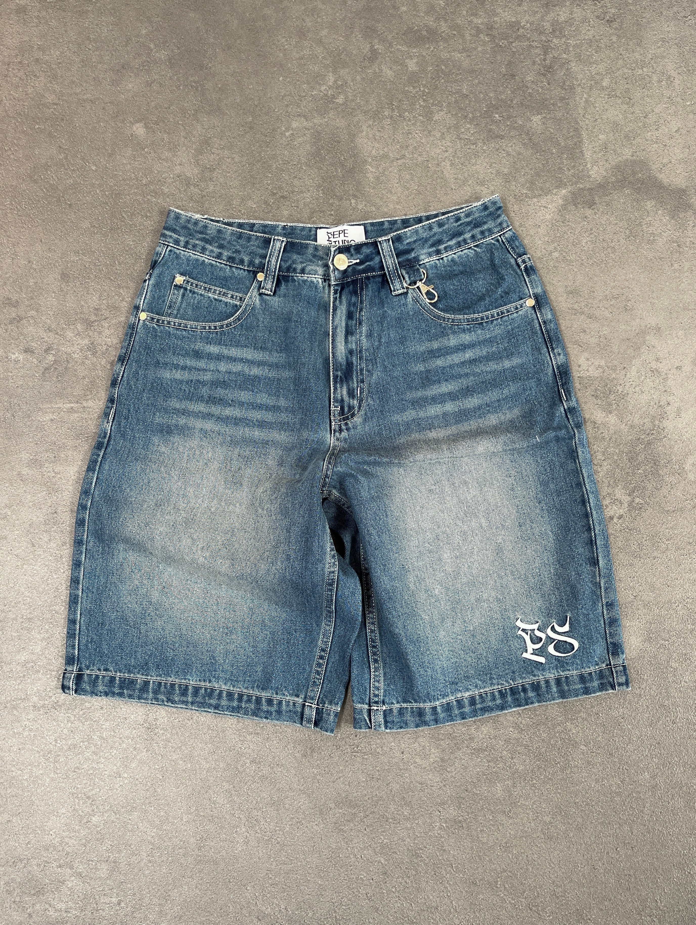 BLUE DENIM SHORTS PS