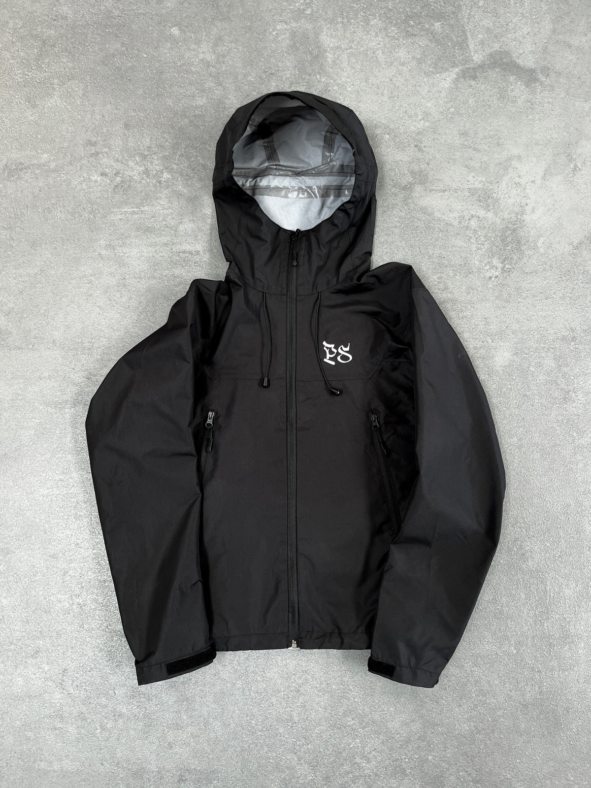 BLACK RIPSTOP RAIN JACKET
