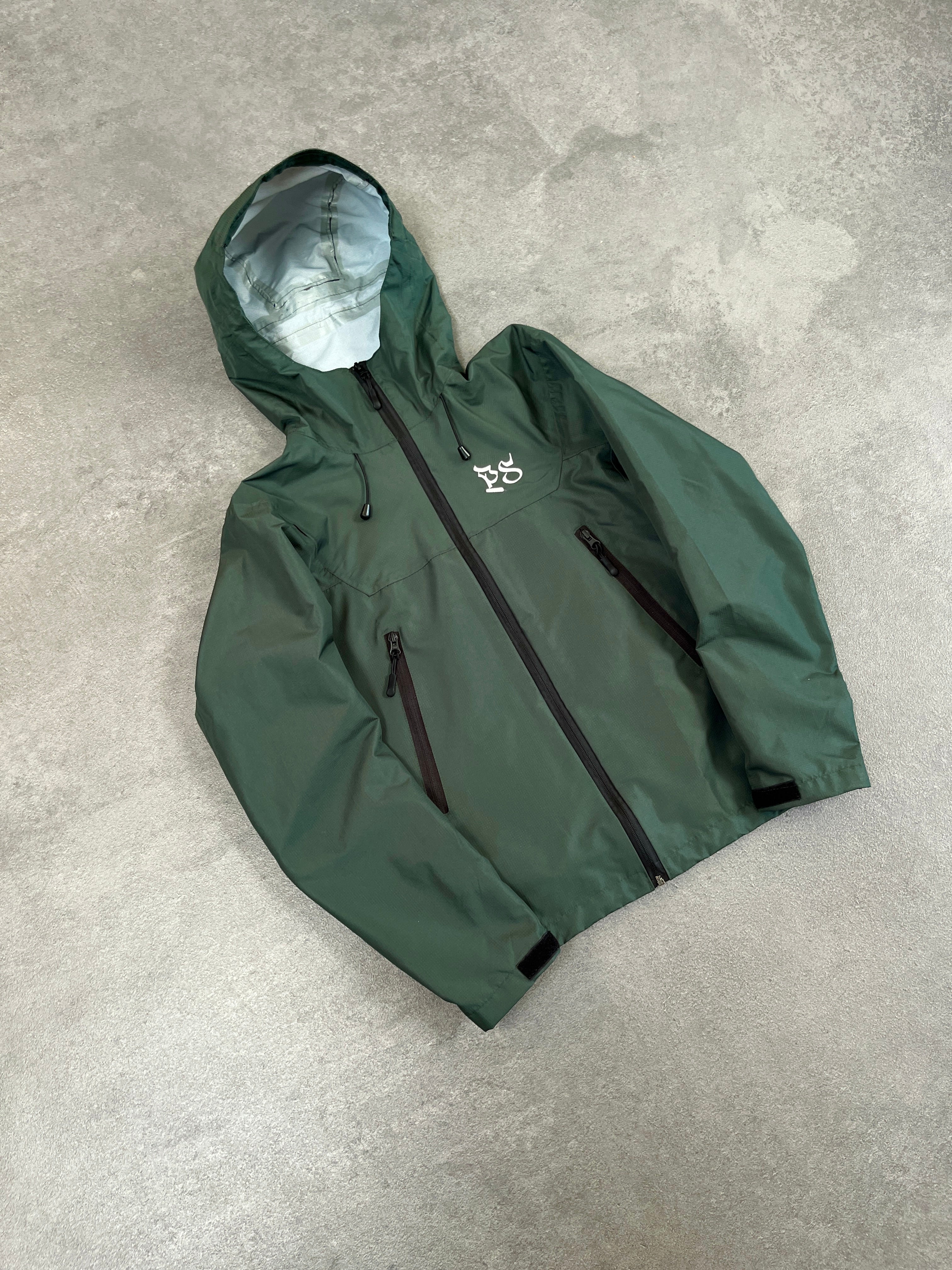 PINE GREEN RIPSTOP RAIN JACKET