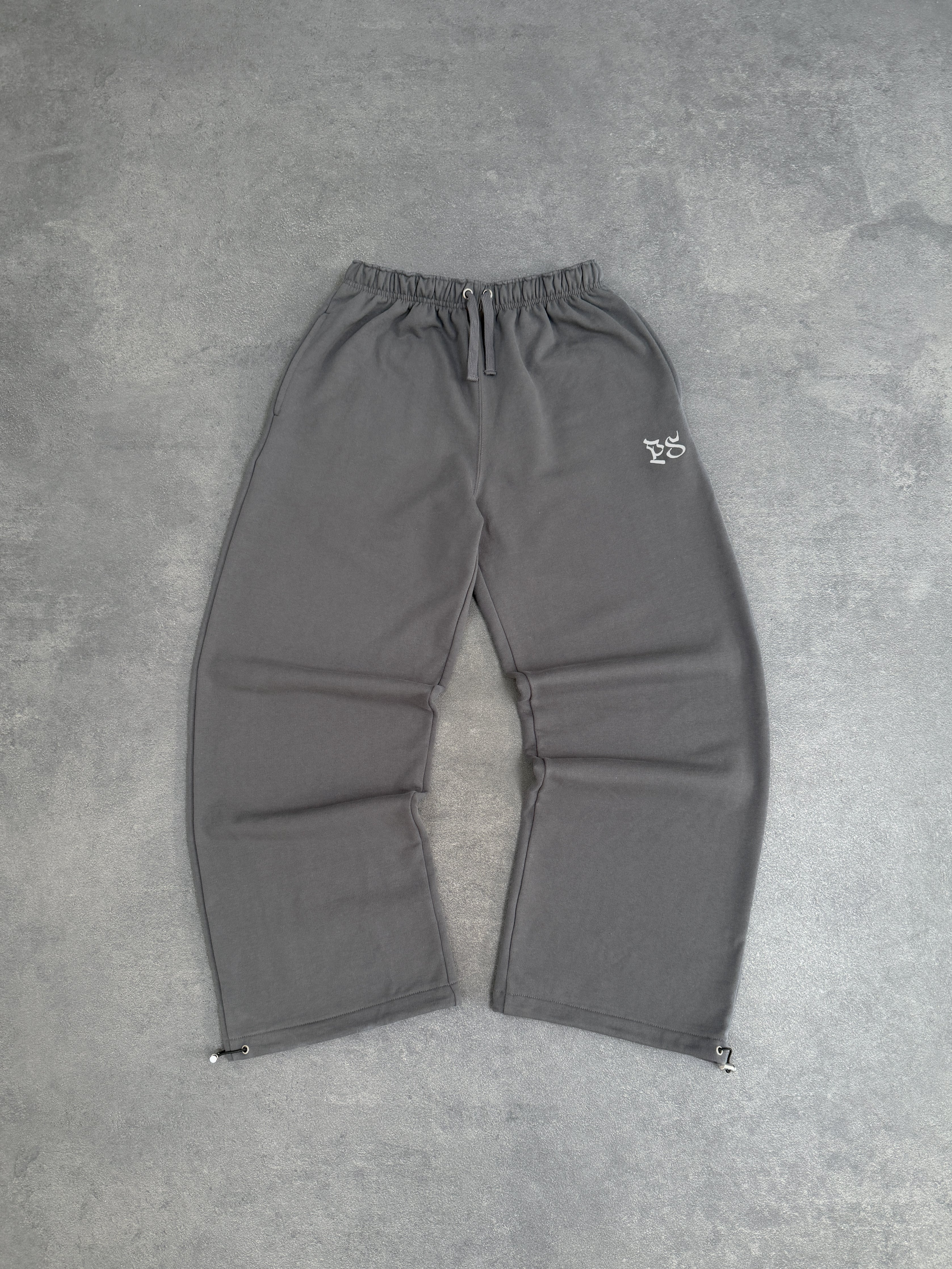 CHARCOAL GRAY BAGGY TROUSER