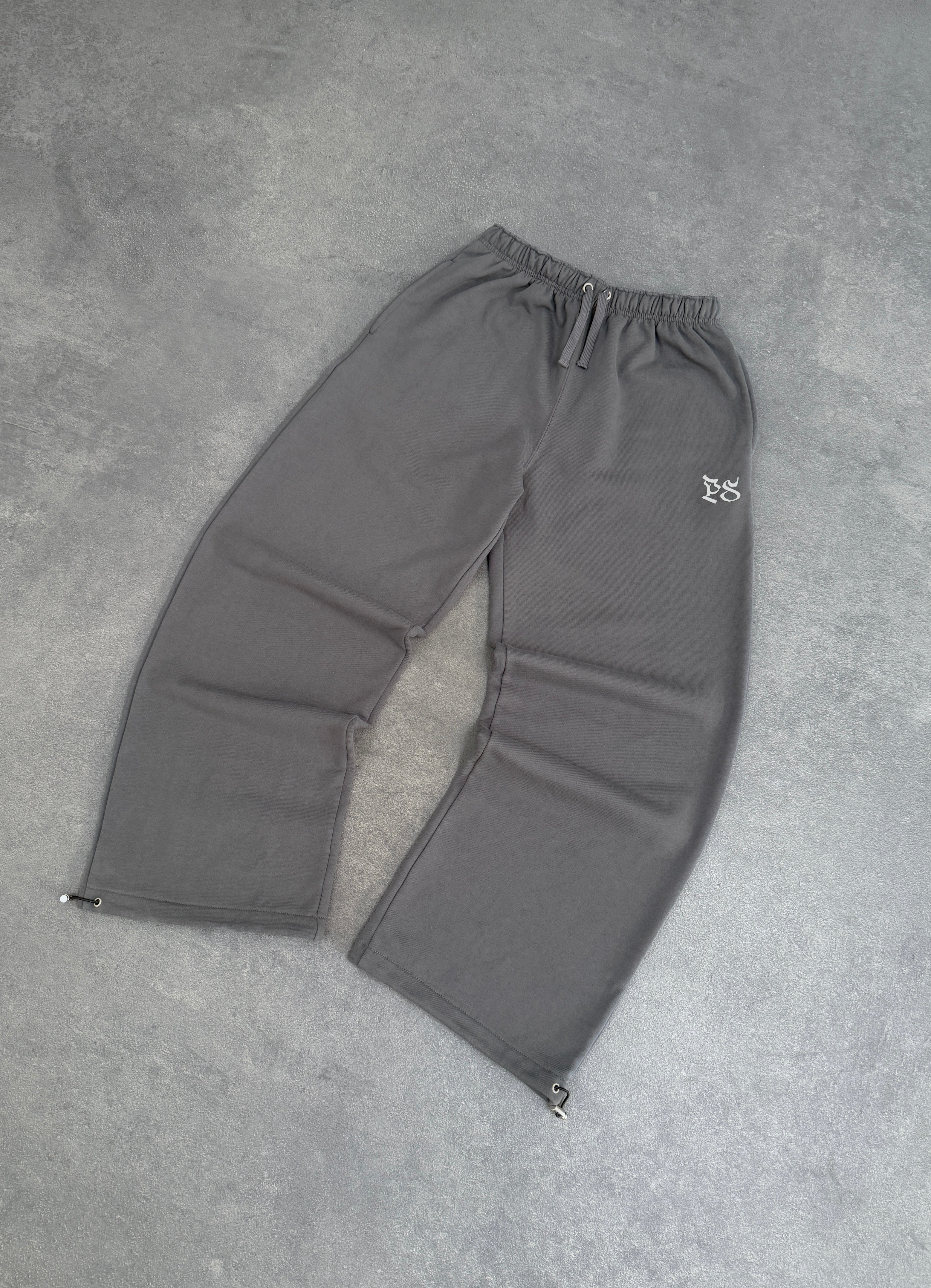CHARCOAL GRAY BAGGY TROUSER