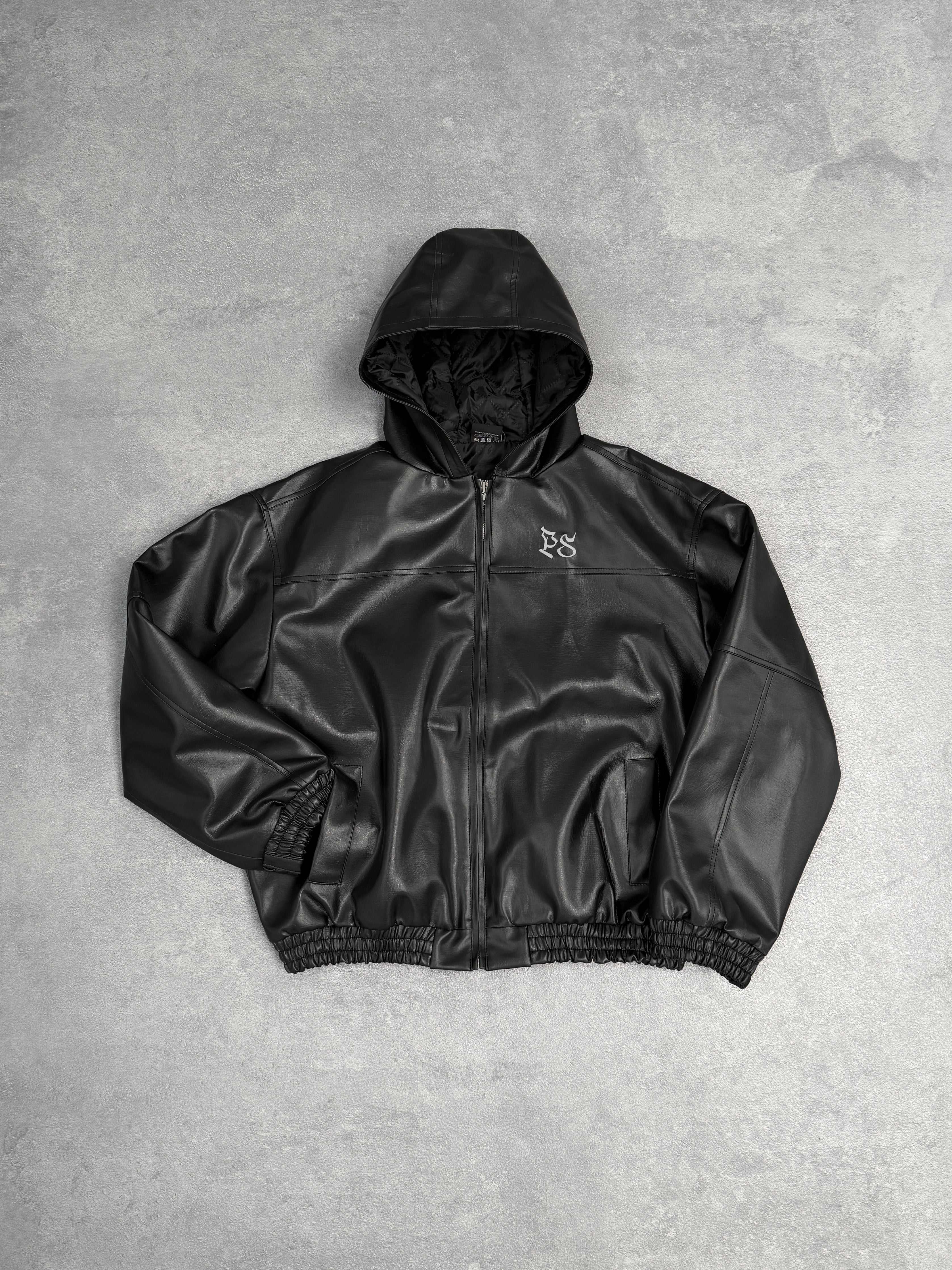 HAWK LEATHER JACKET - SHINY