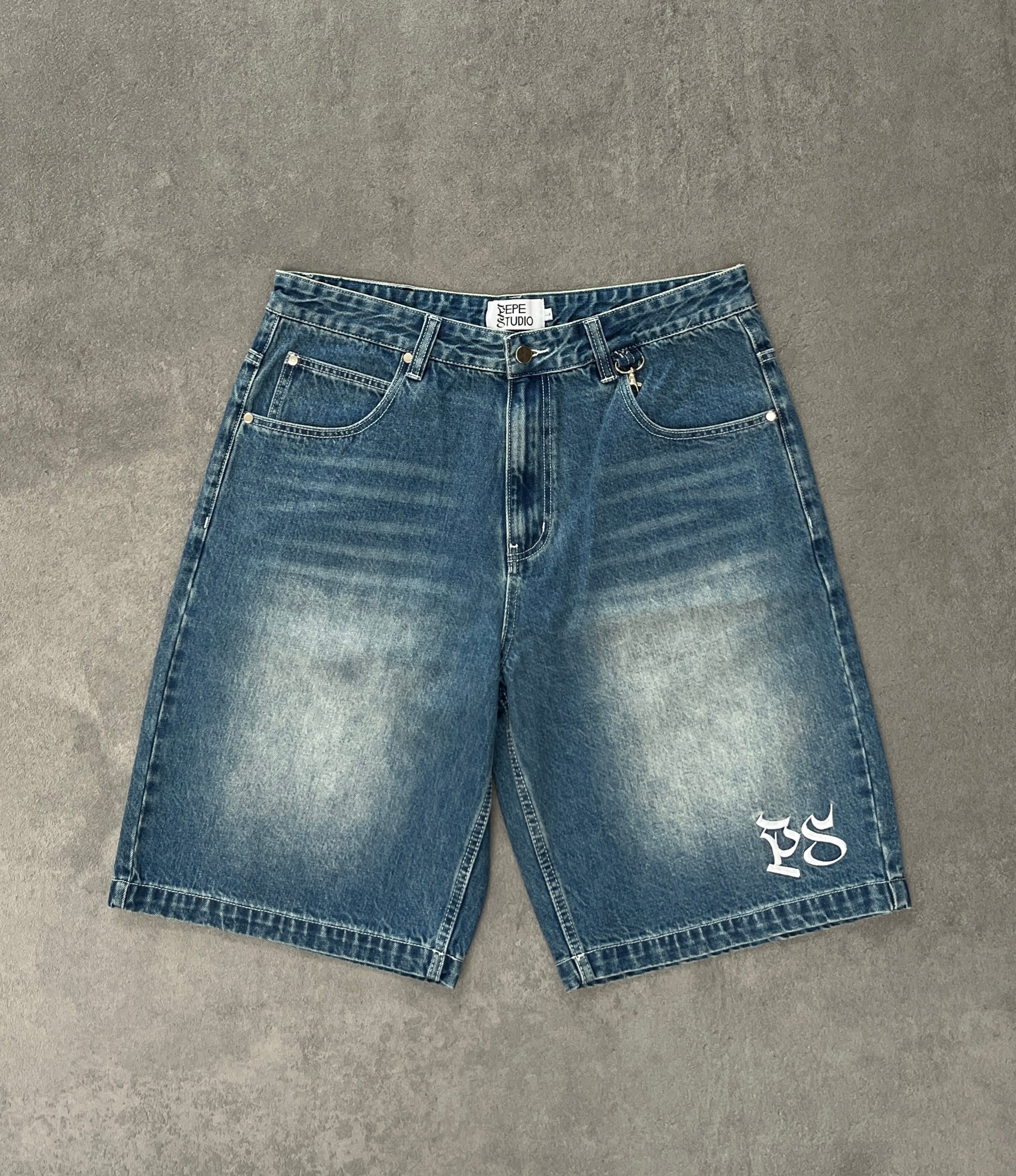 BLUE DENIM SHORTS PS
