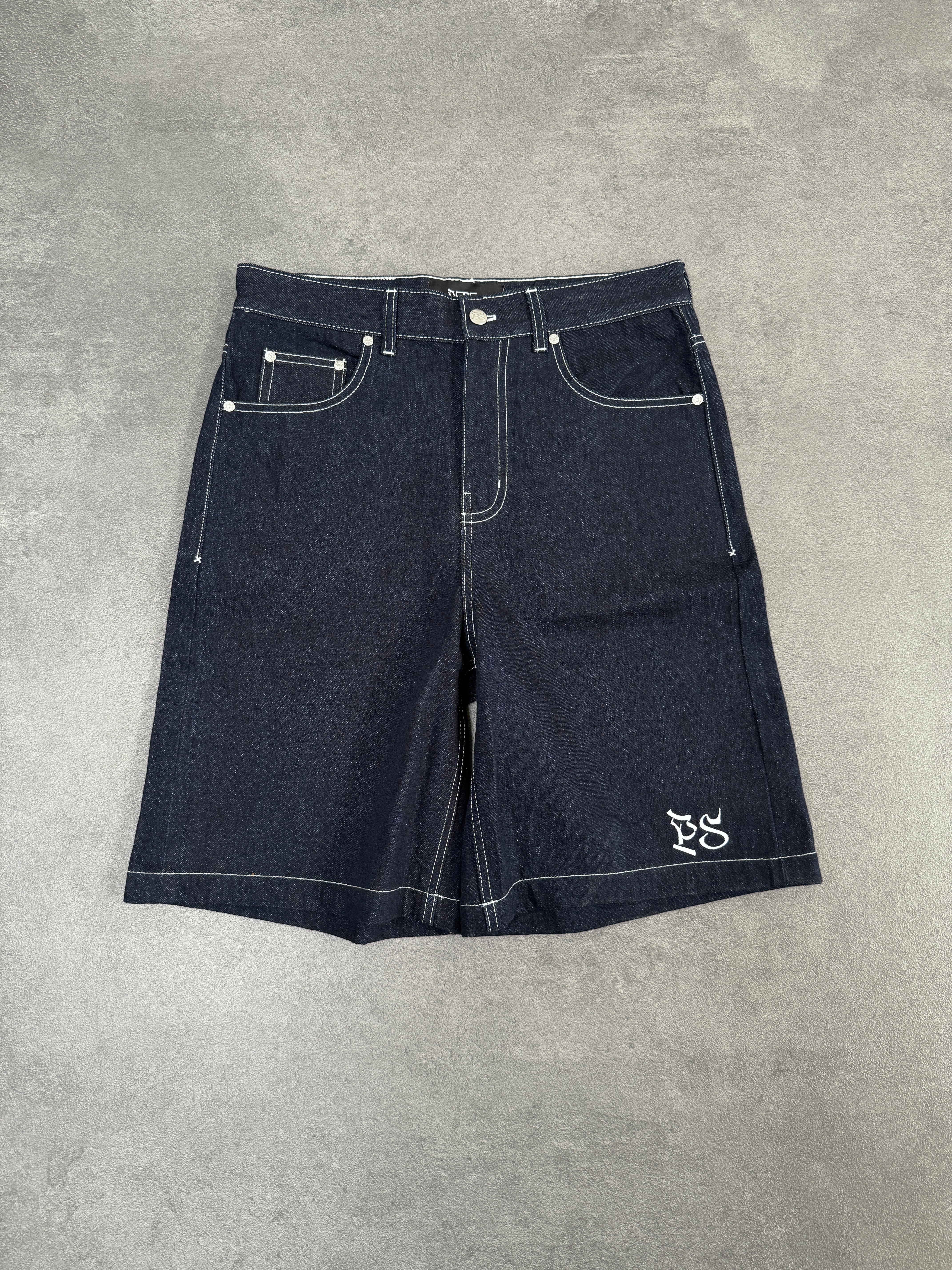 DARK BLUE SELVEDGE SHORTS