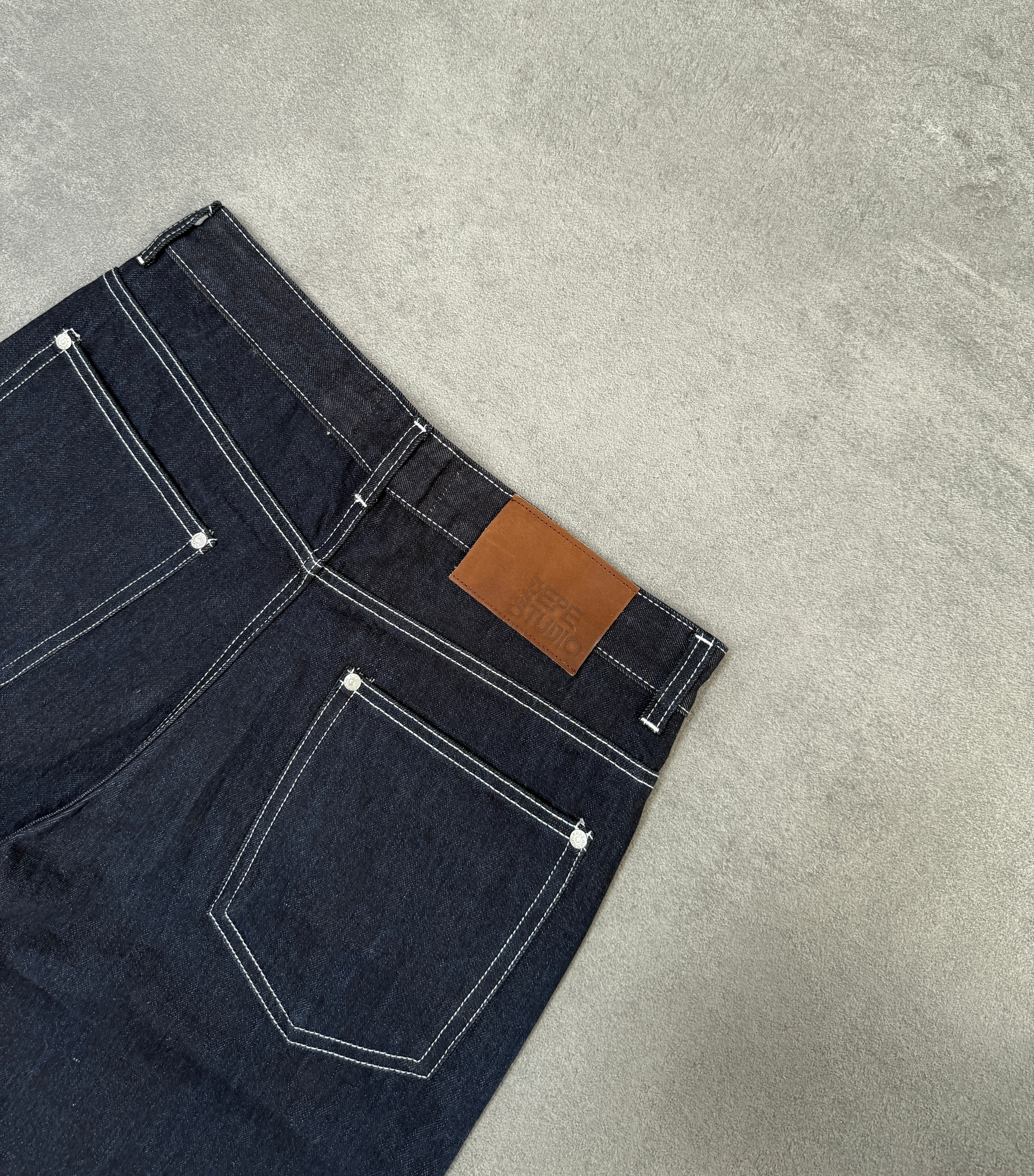 DARK BLUE SELVEDGE SHORTS