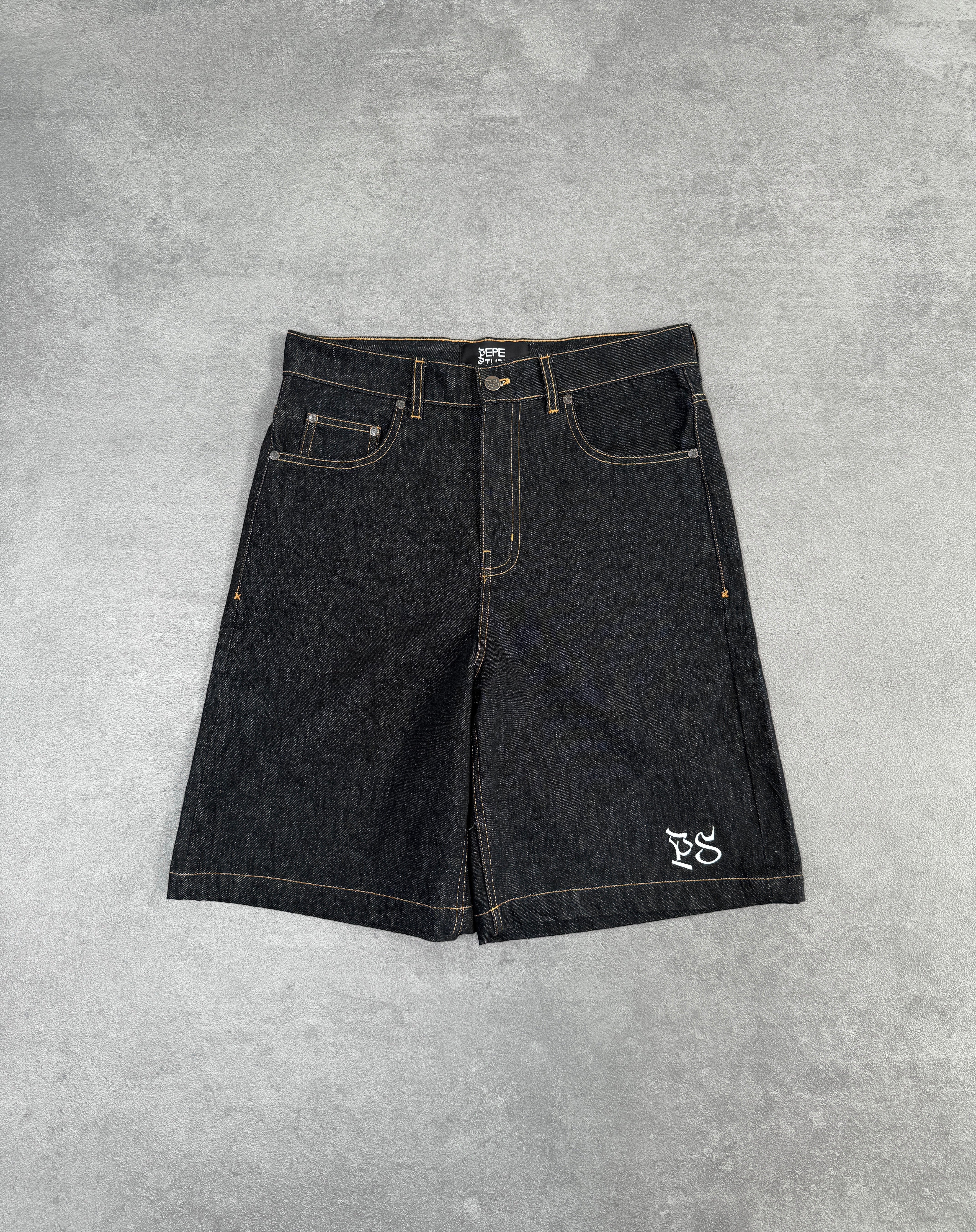 DARK RAW SELVEDGE SHORTS