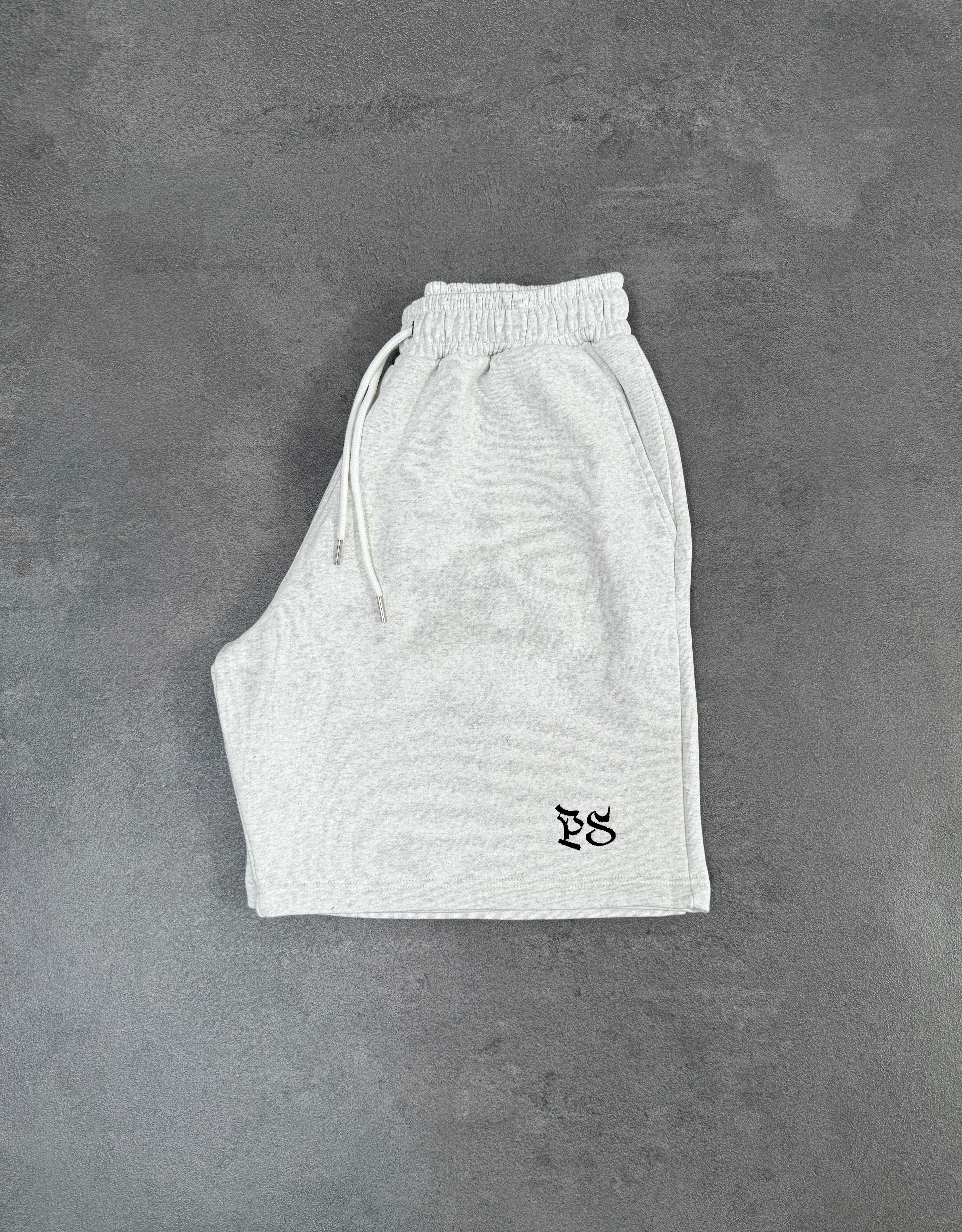 LIGHT GRAY SWEATS SHORTS
