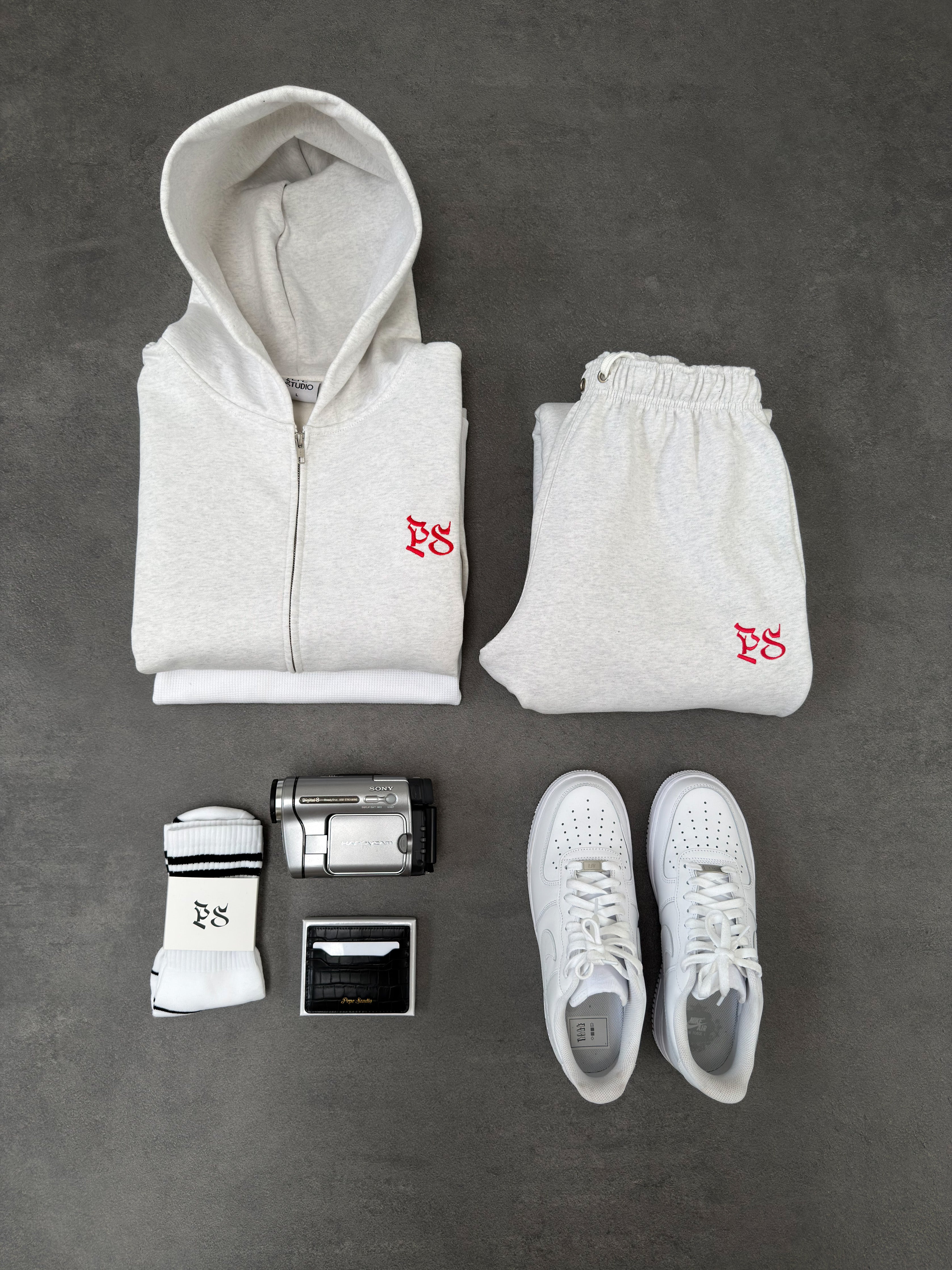 LIGHT GRAY BAGGY TROUSER