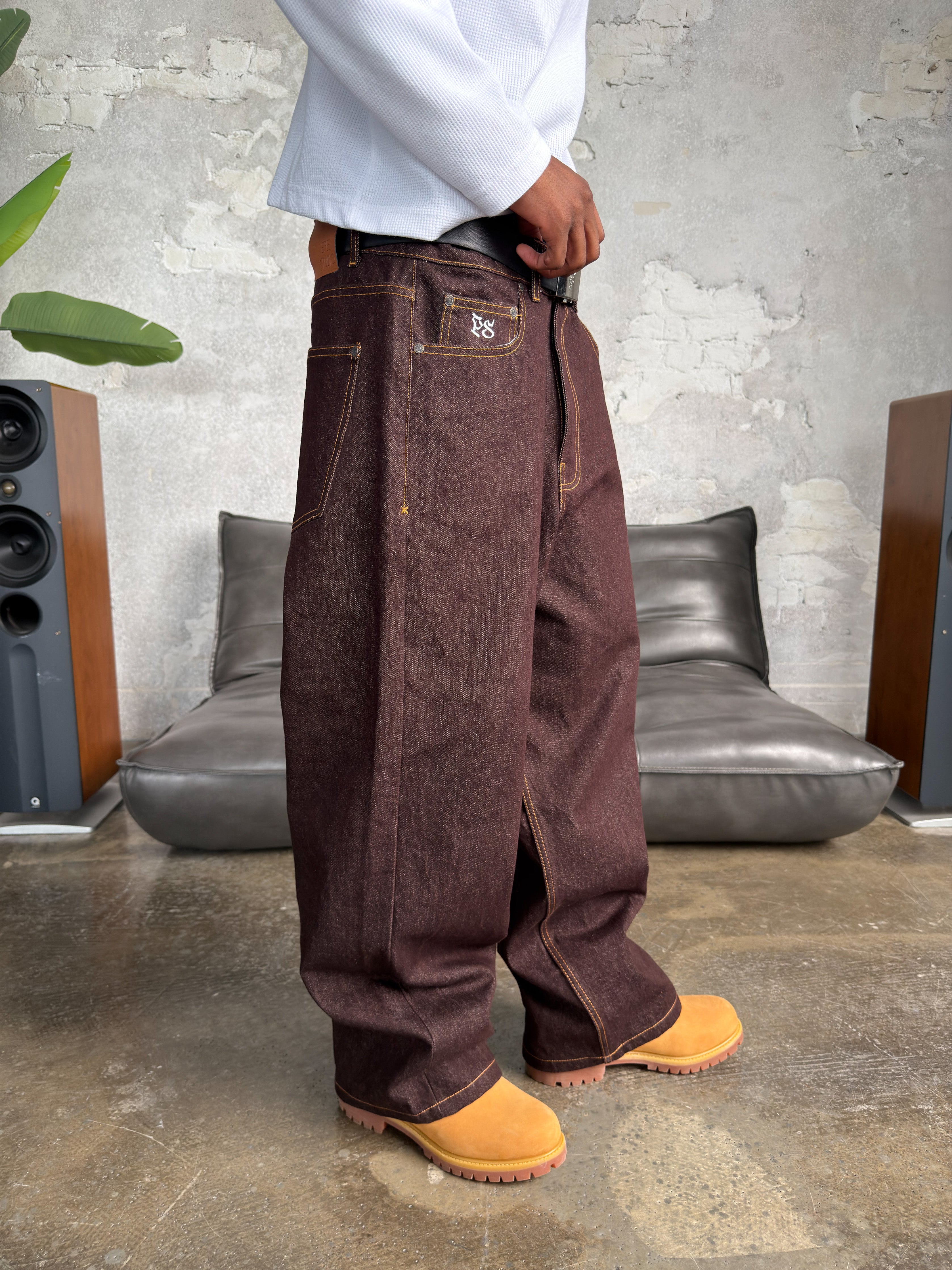 COPPER RAW DENIM PANT