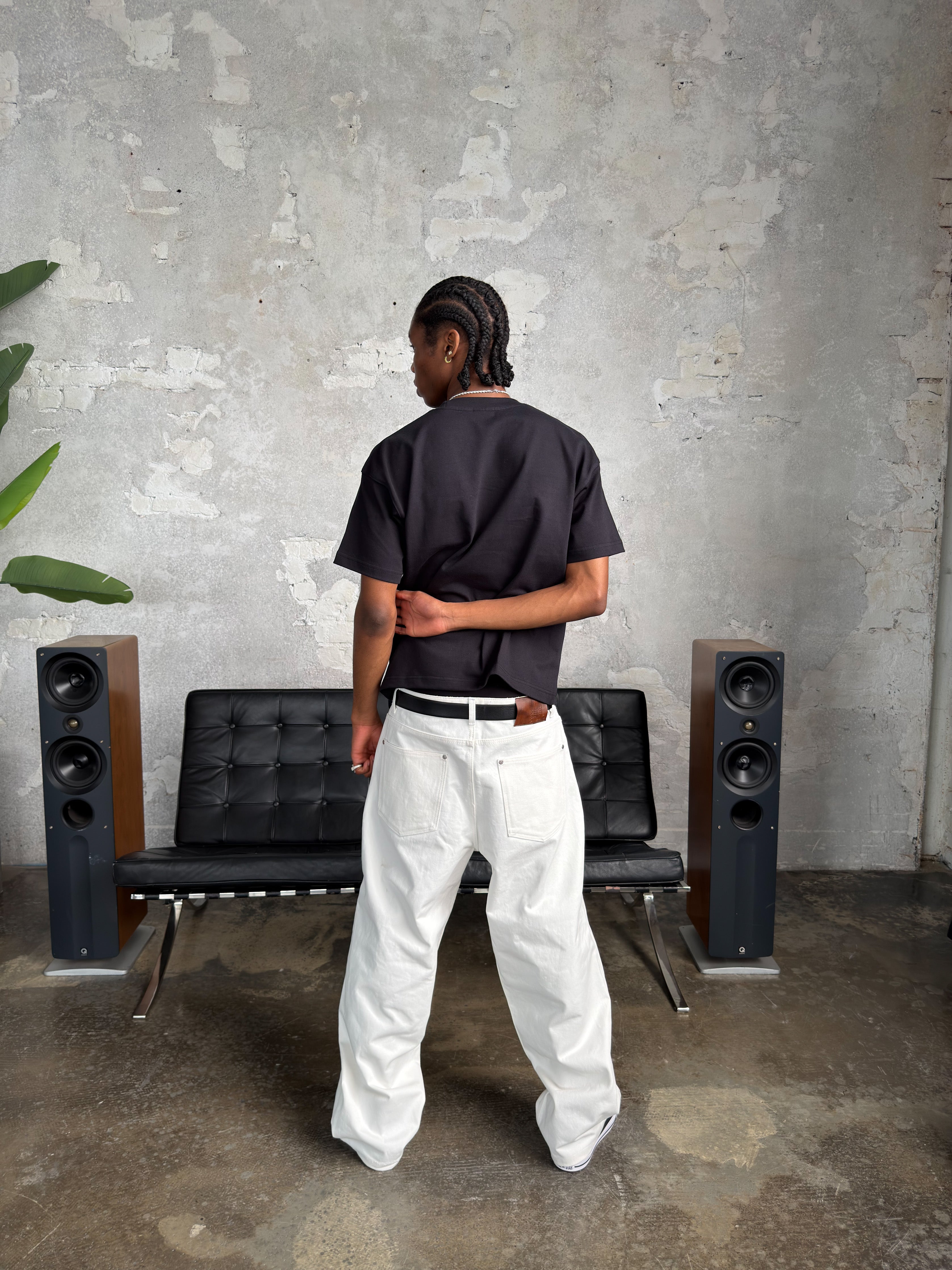 IVORY RAW DENIM PANT - WHITE VERSION