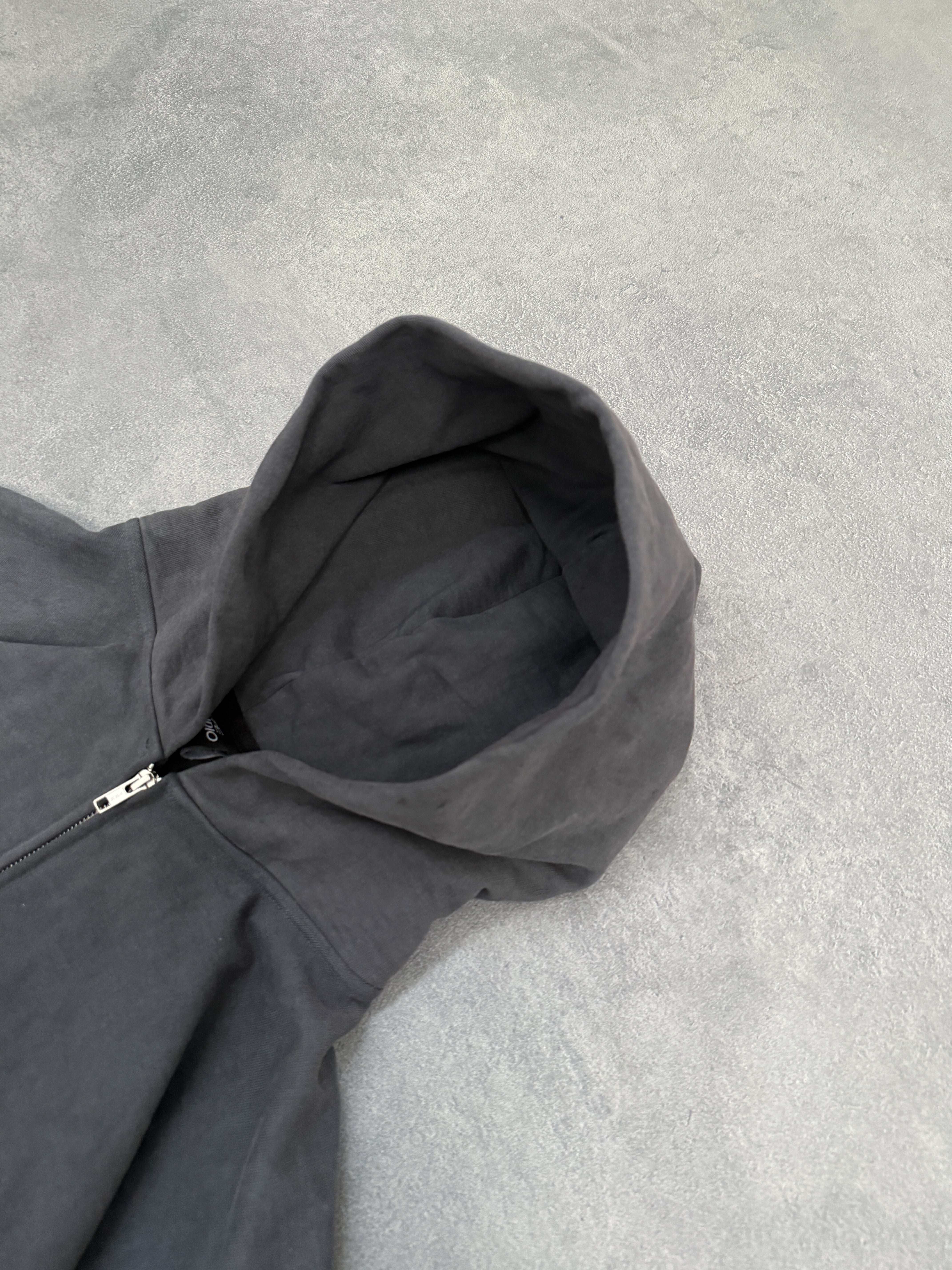 SLATE FADED ZIP-HOODIE