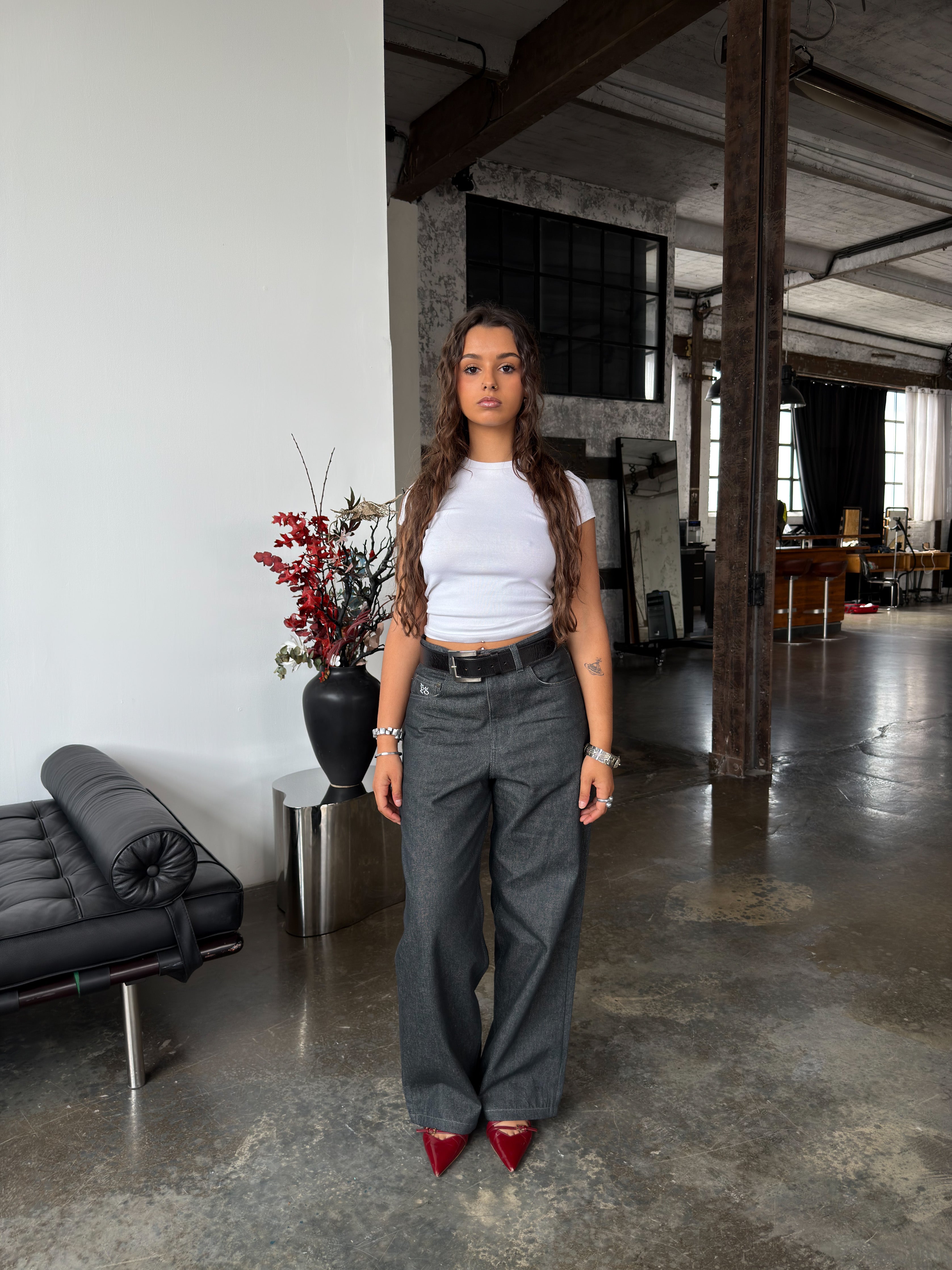 GRAPHITE RAW DENIM PANT