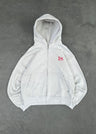 LIGHT GRAY ZIP-HOODIE