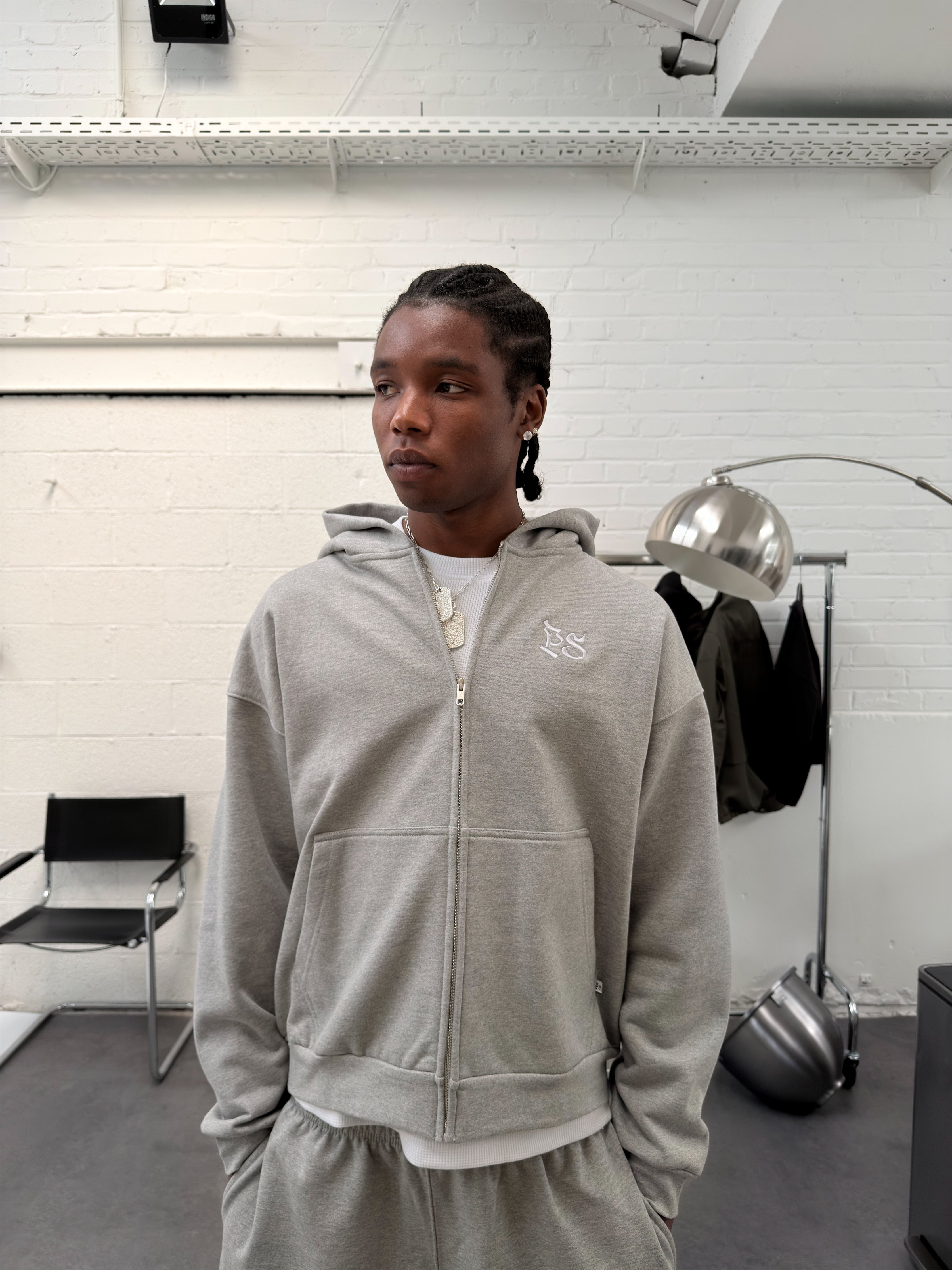 OG GRAY ZIP-HOODIE