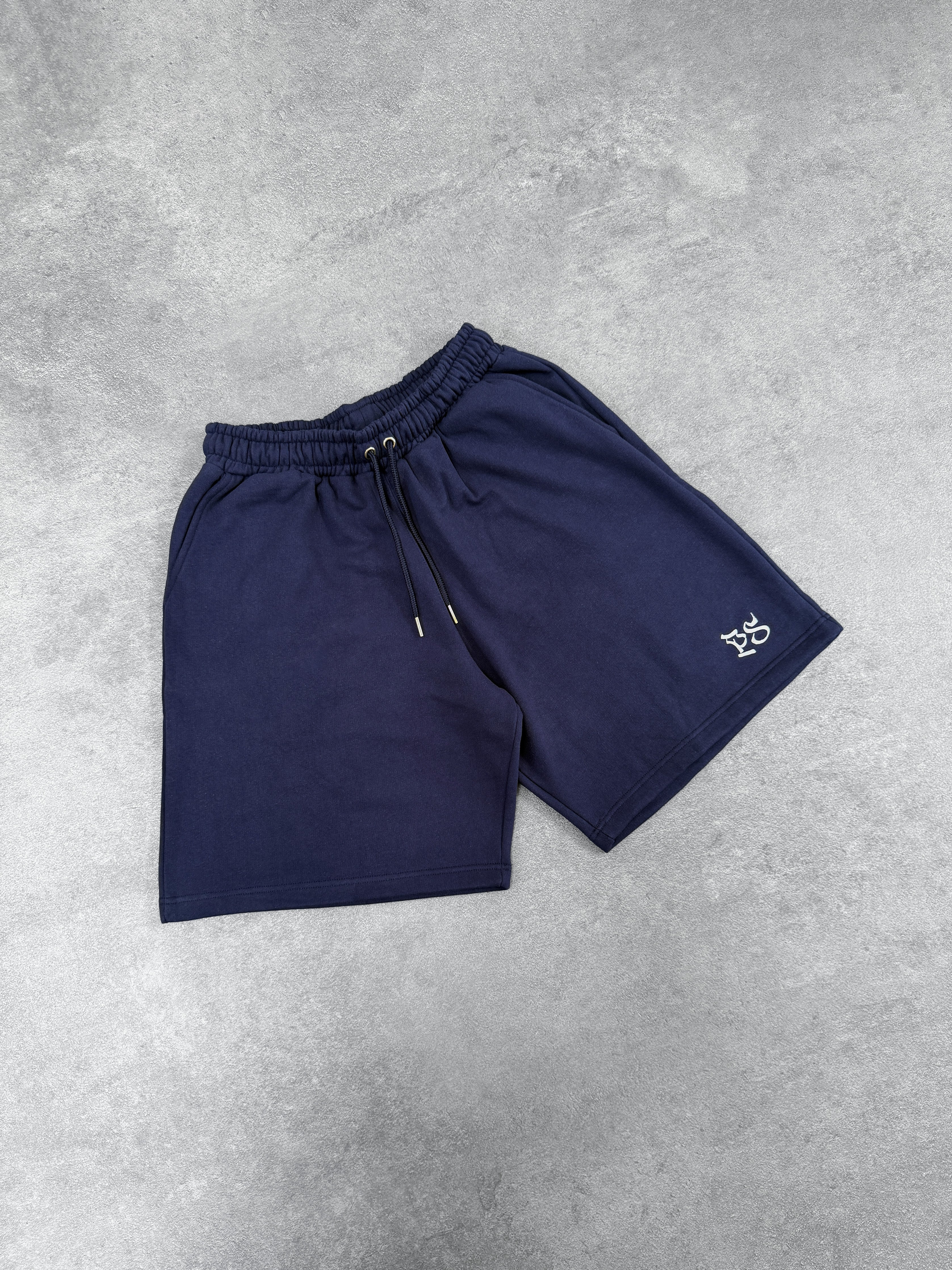 NAVY SWEATS SHORTS